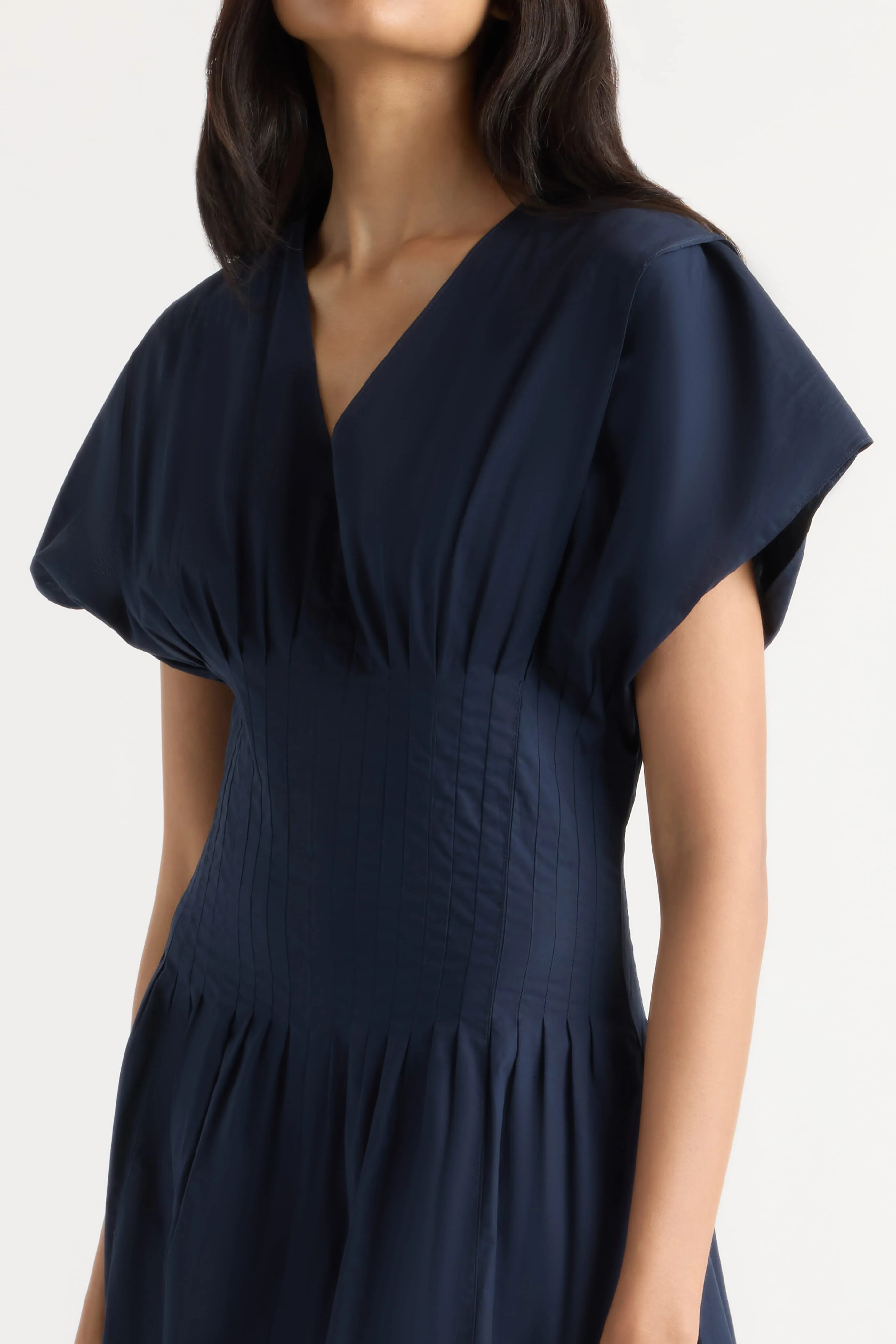 Kai Pleated Blouson Dress - Image 3