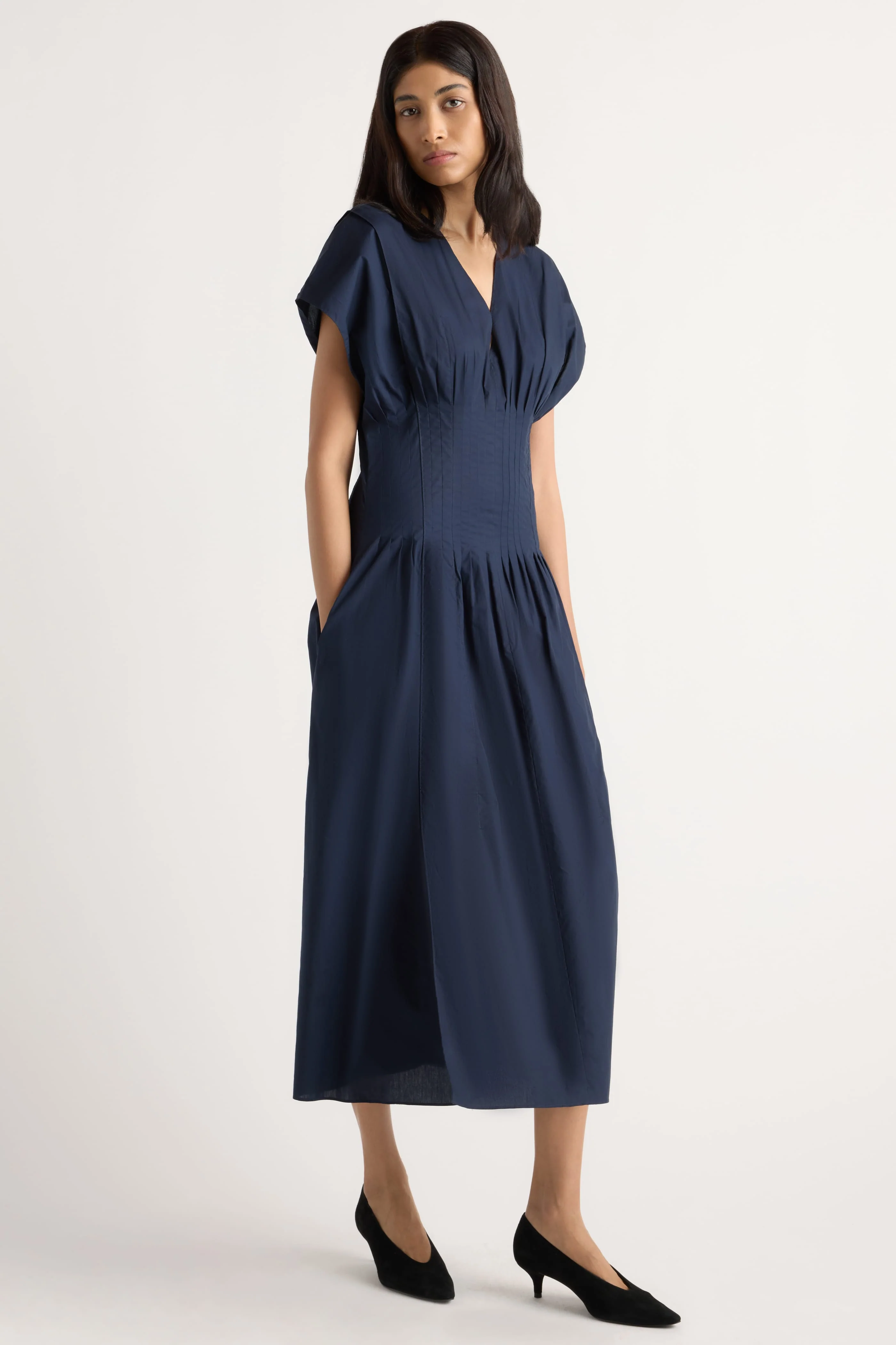 Kai Pleated Blouson Dress - Image 4