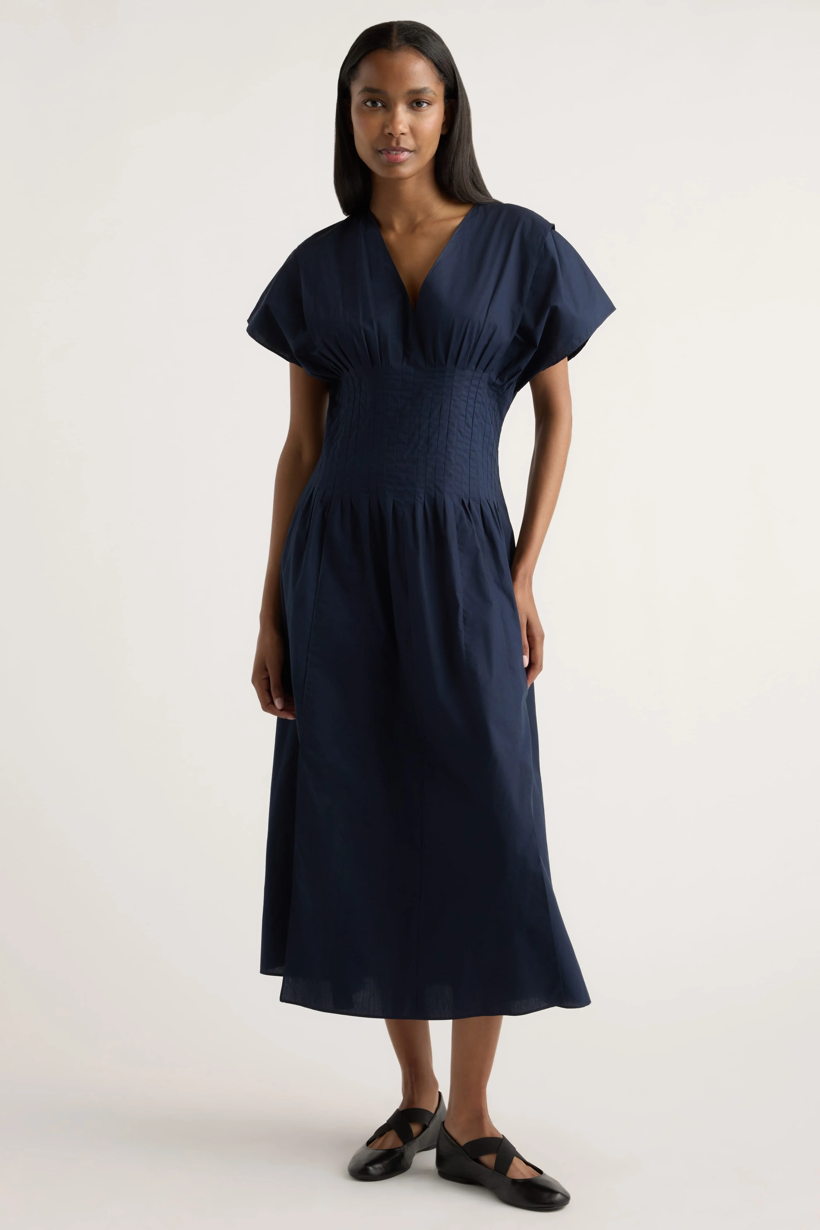 Kai Pleated Blouson Dress - Image 6