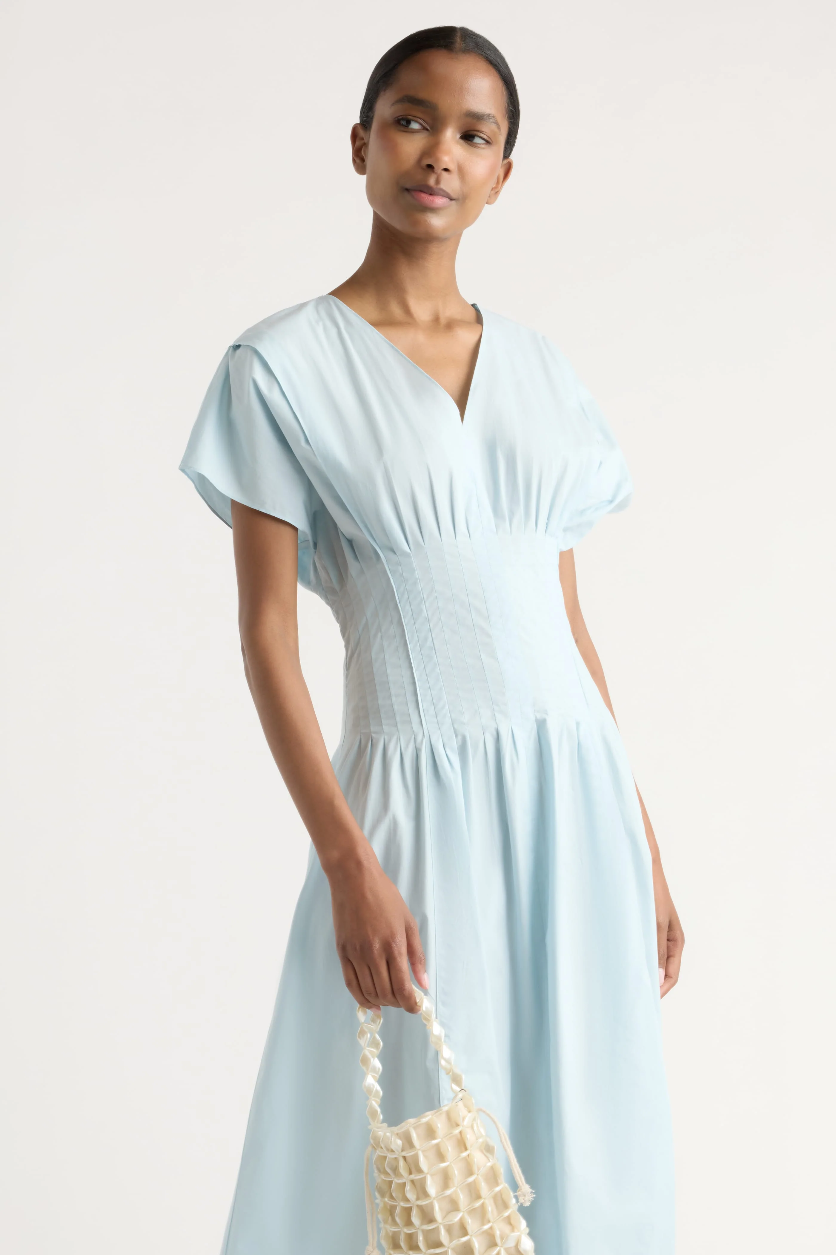 Kai Pleated Blouson Dress - Image 3