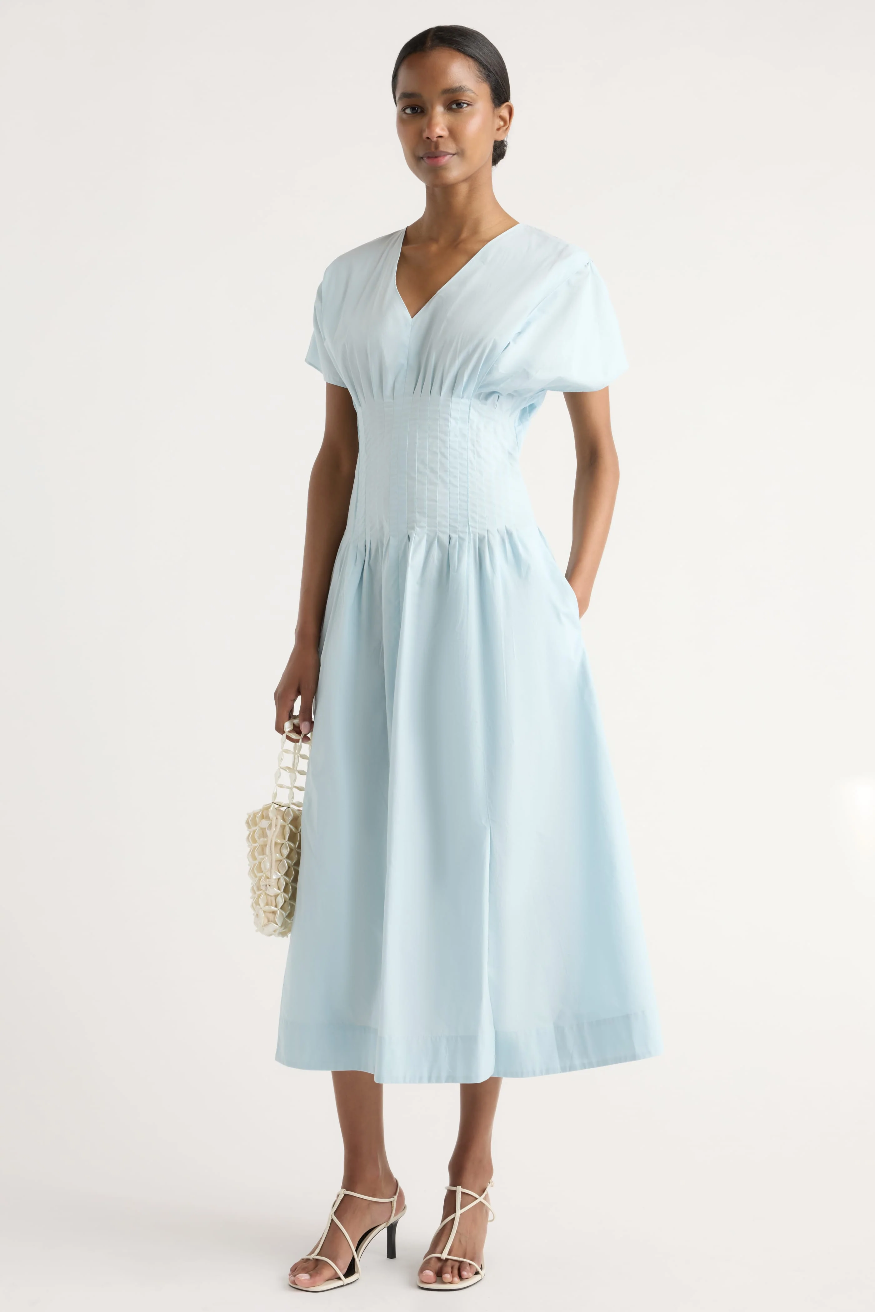 Kai Pleated Blouson Dress - Image 4