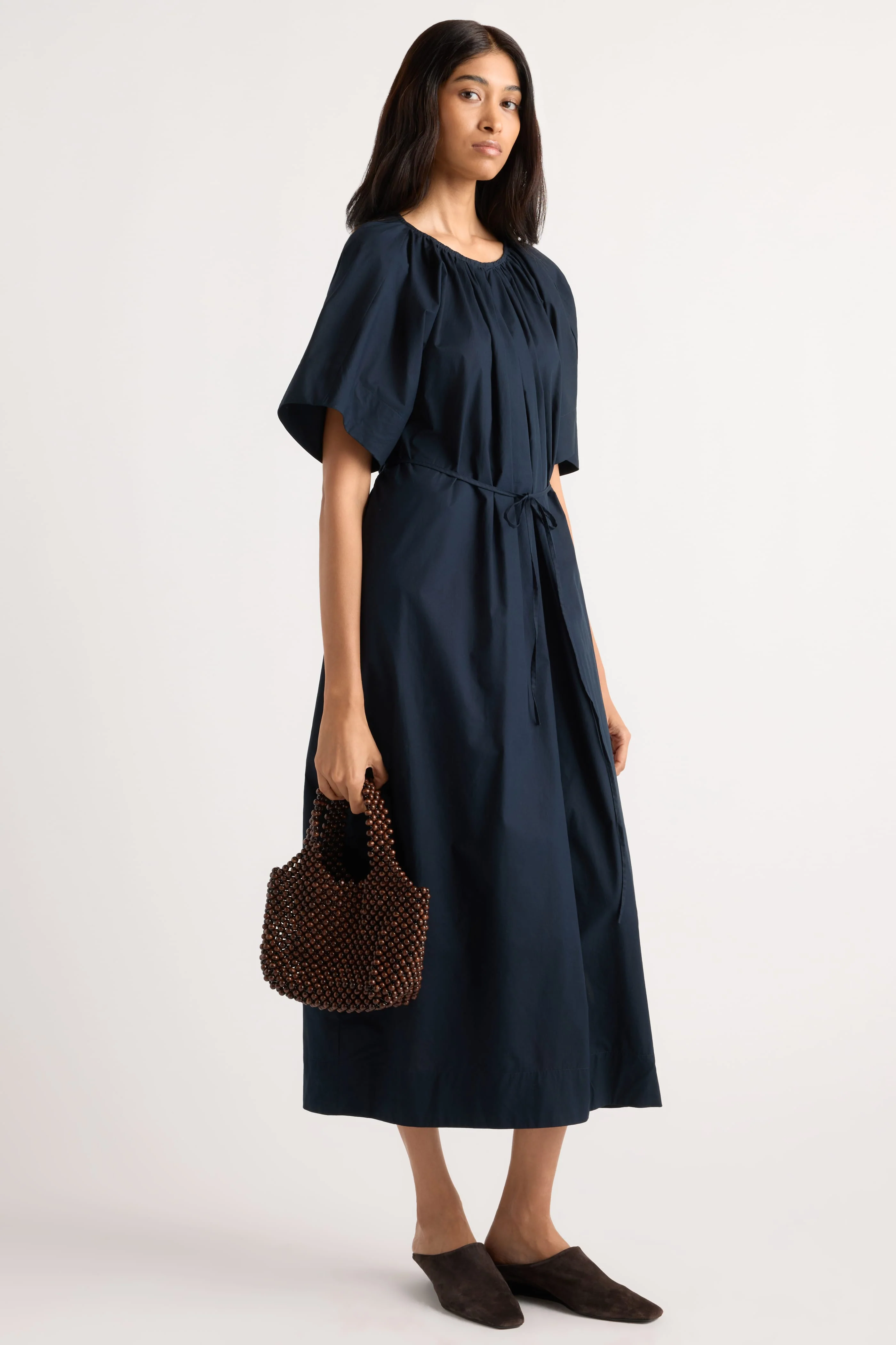 Katya Cotton Poplin Tie-Waist Dress - Image 2