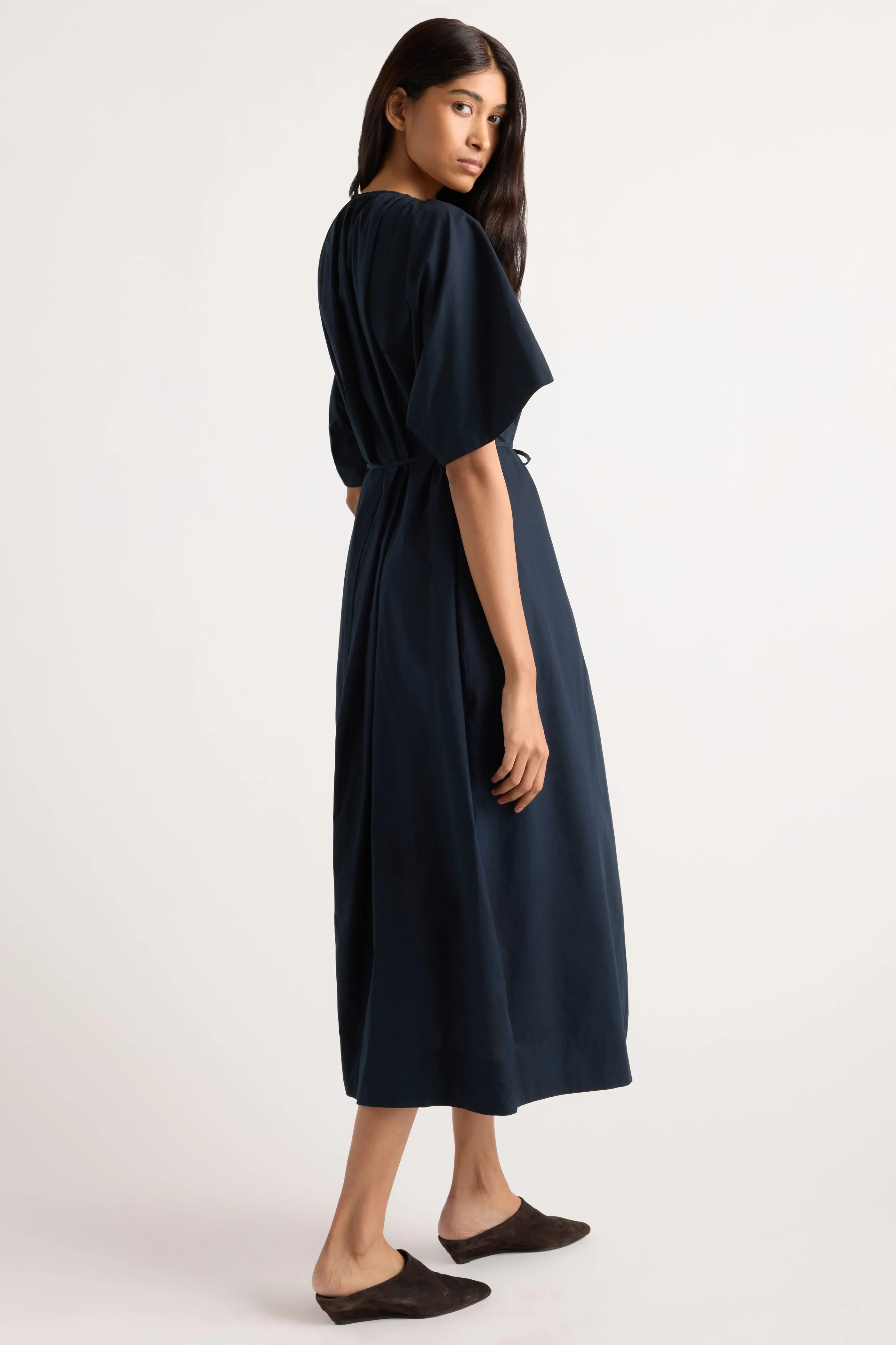 Katya Cotton Poplin Tie-Waist Dress - Image 6