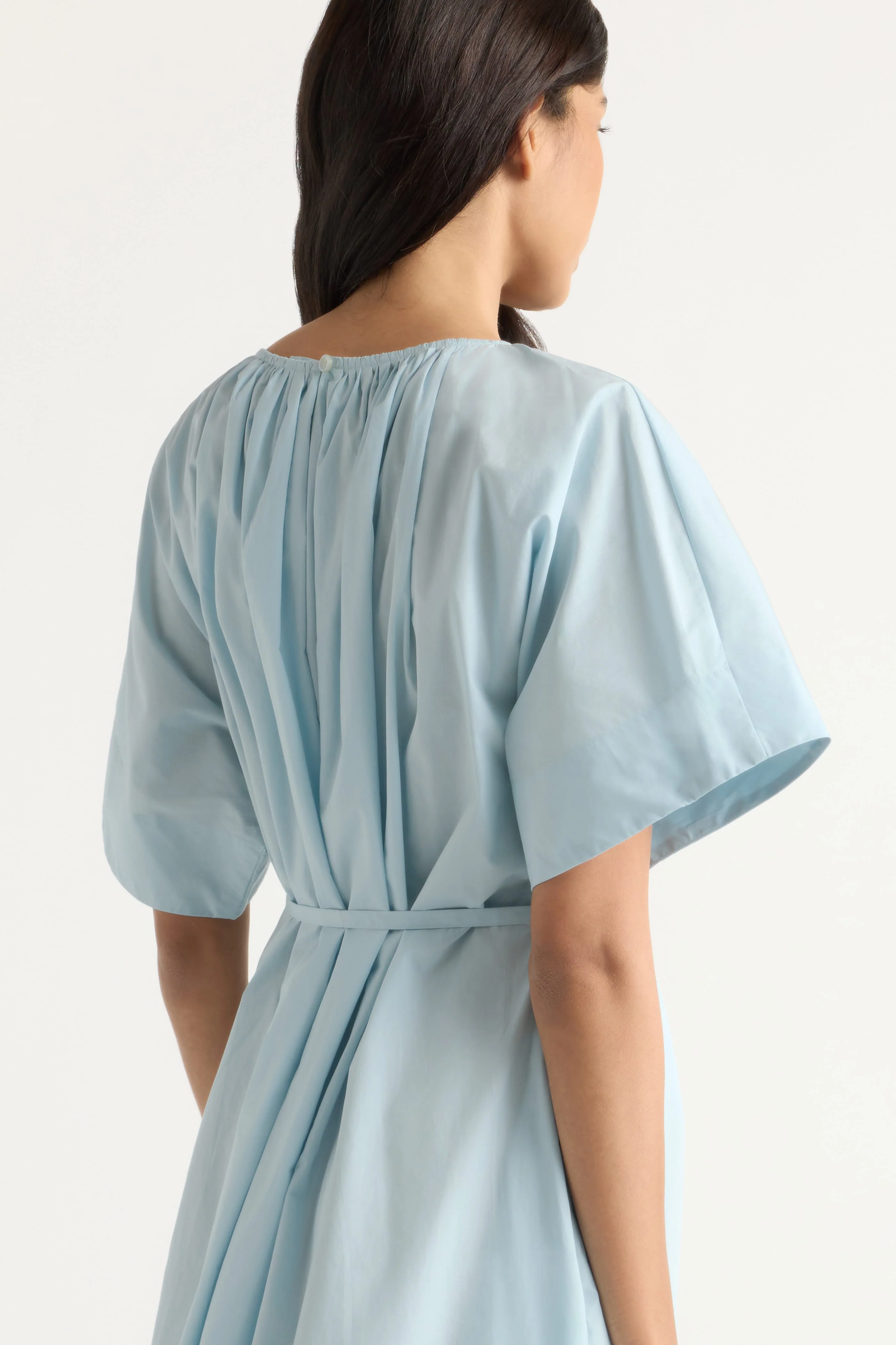 Katya Cotton Poplin Tie-Waist Dress - Image 6