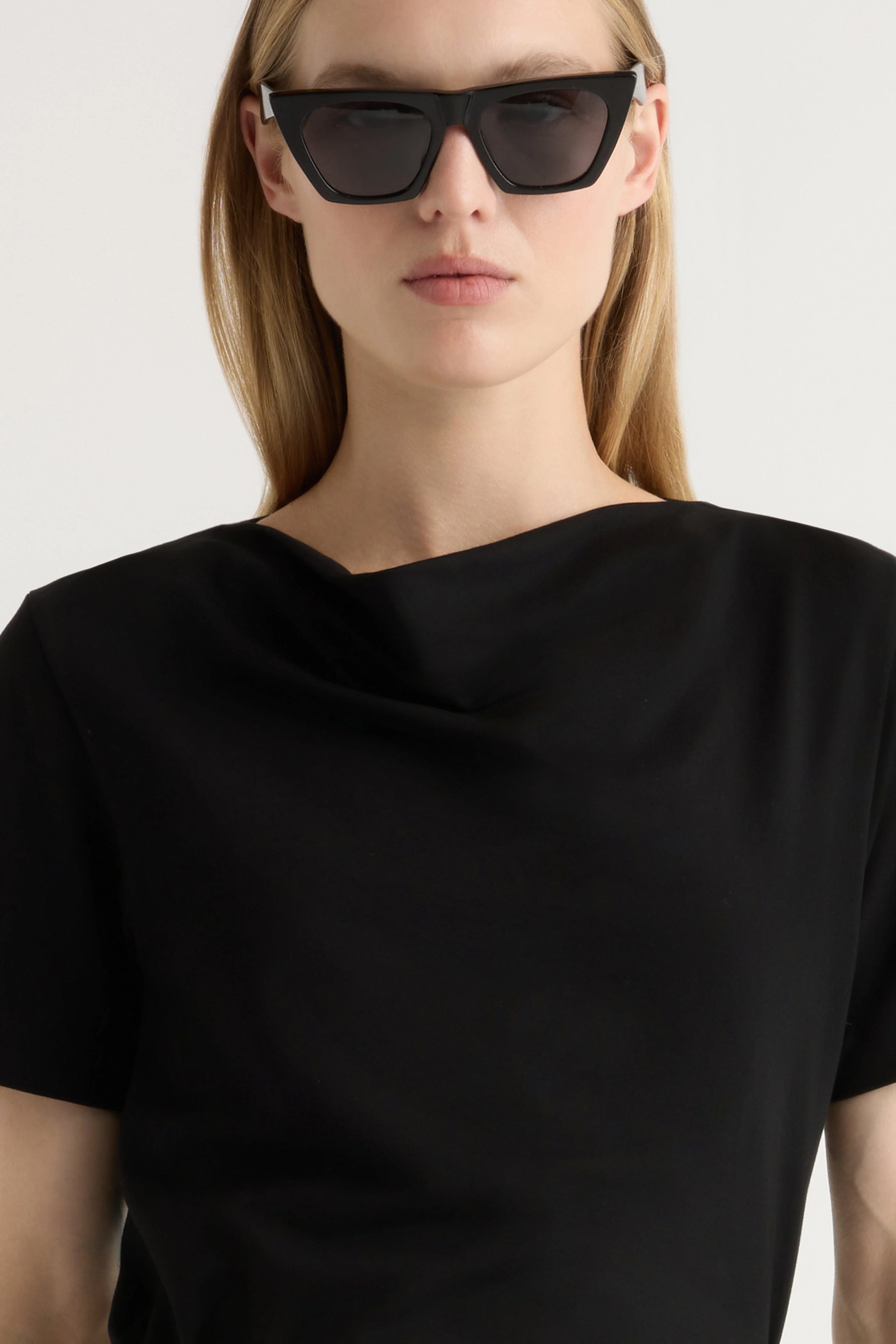 Kendra Organic Cotton Cowl-Neck Tee - Image 10