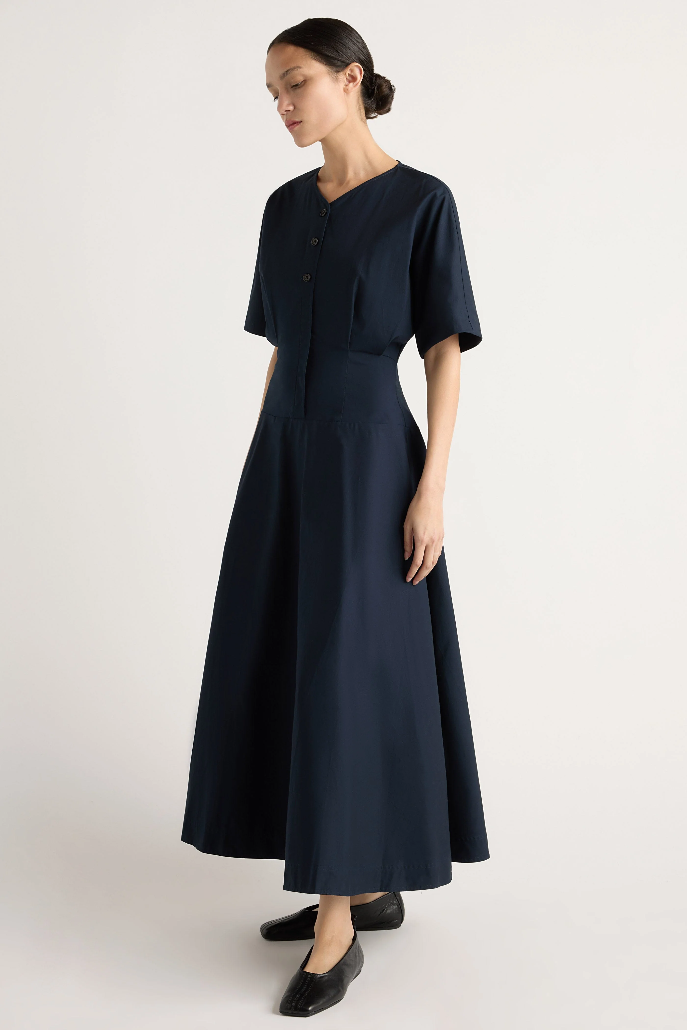 Kiko Kimono-Sleeve Cotton Dress - Image 4