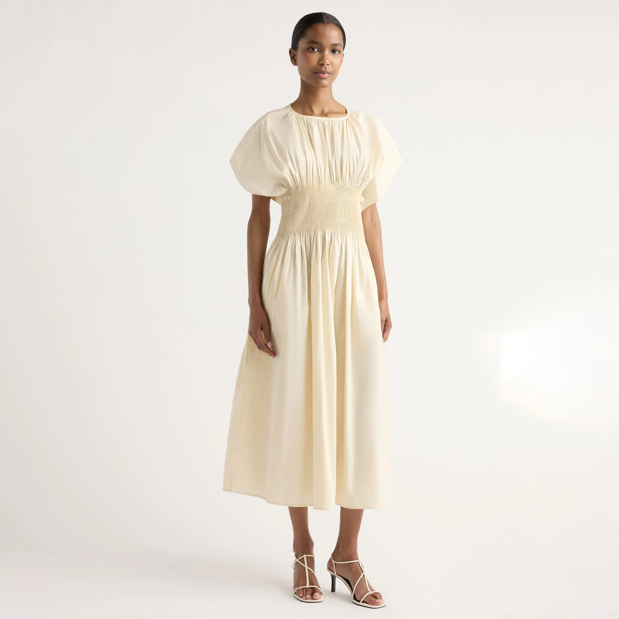 Krys Pleated Crew-Neck Dress