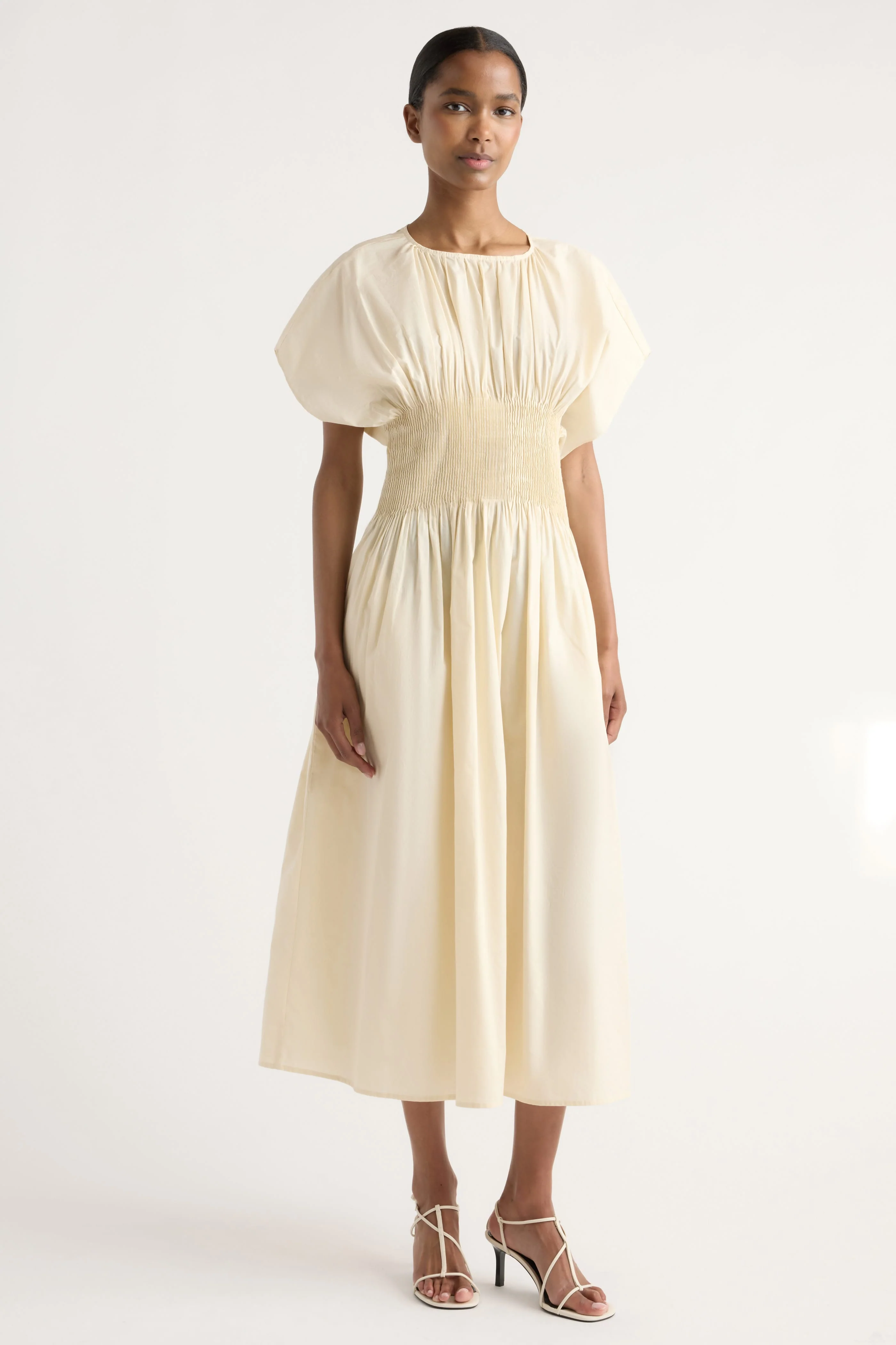 Krys Pleated Crew-Neck Dress - Image 2