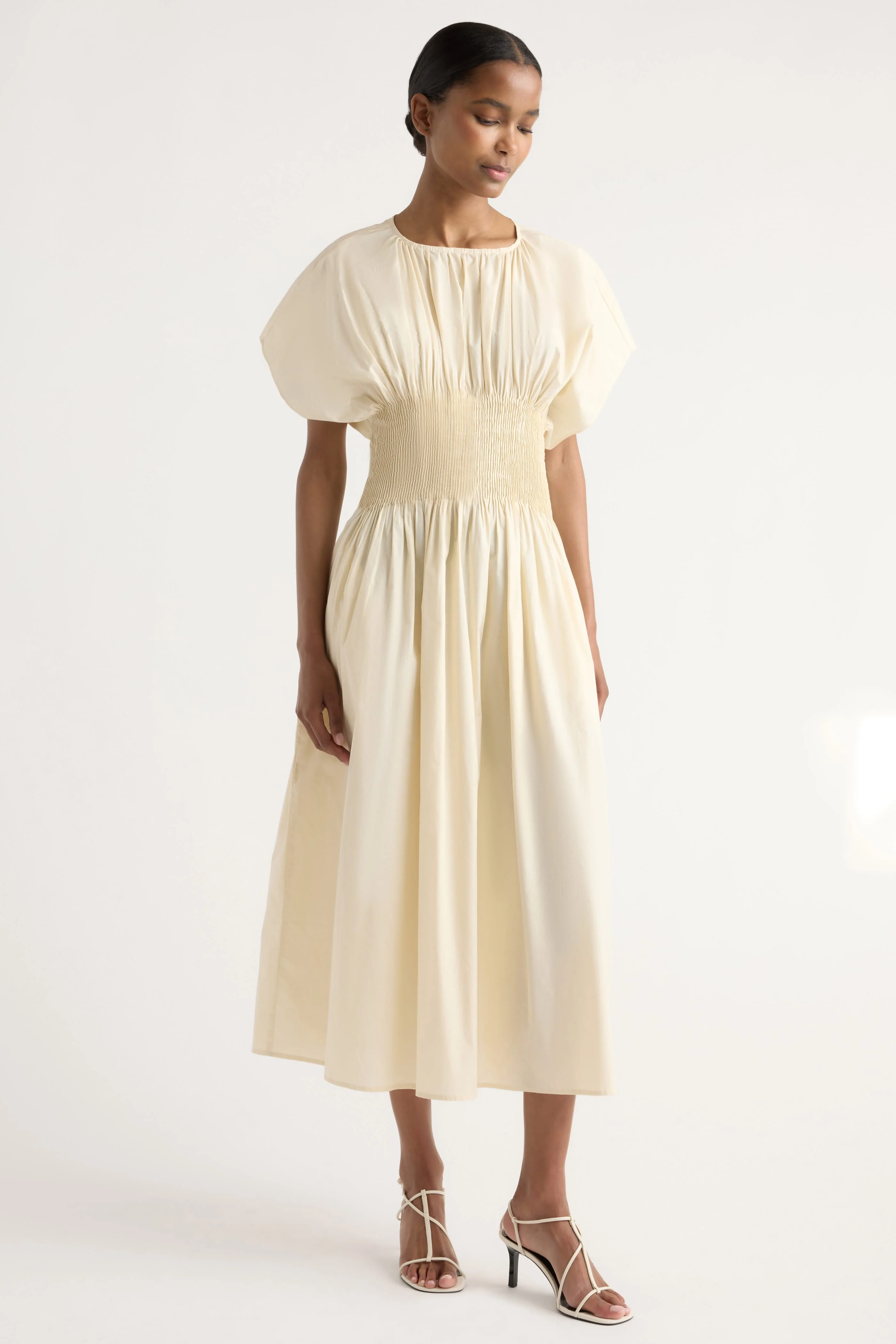 Krys Pleated Crew-Neck Dress - Image 4