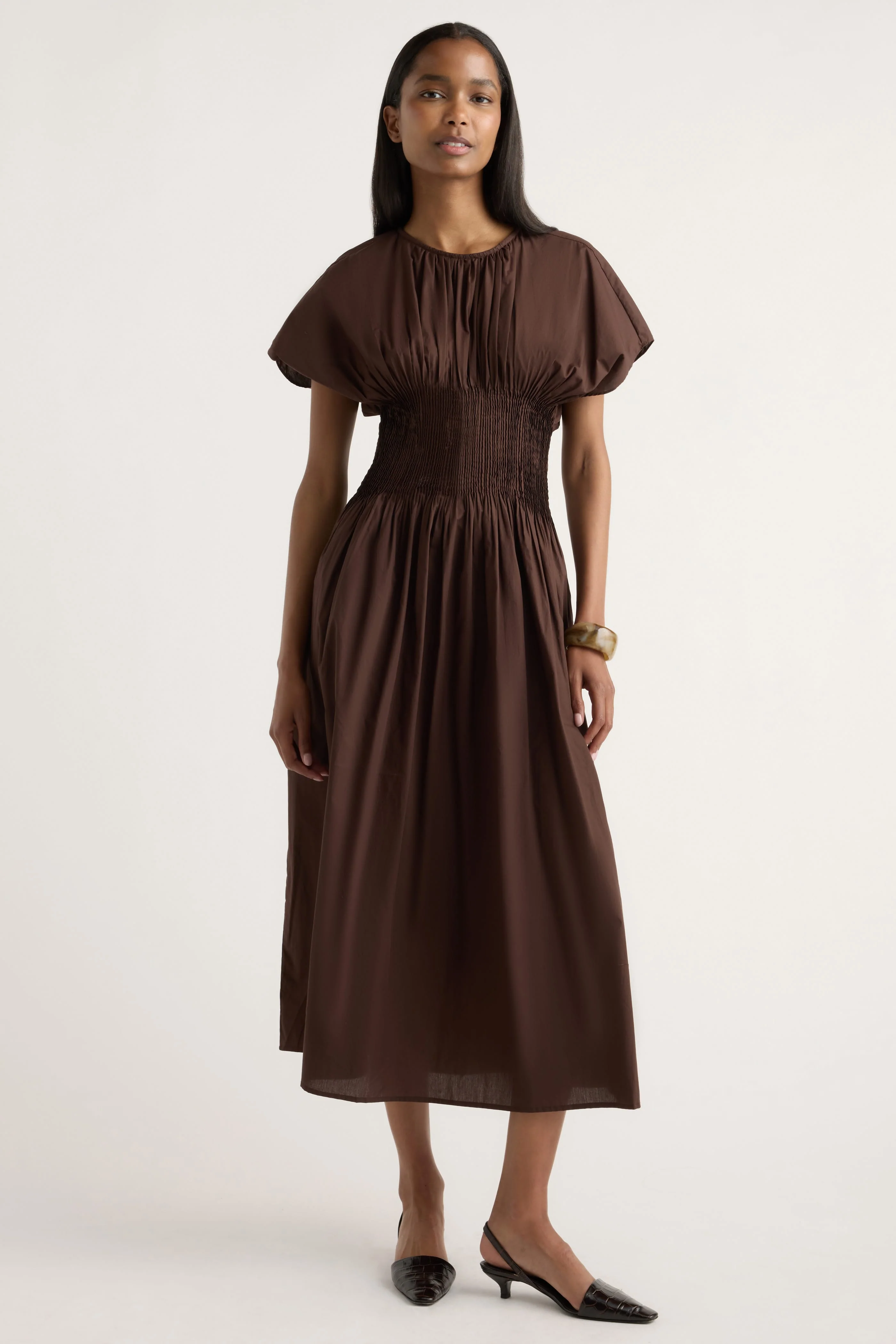 Krys Pleated Crew-Neck Dress - Image 4