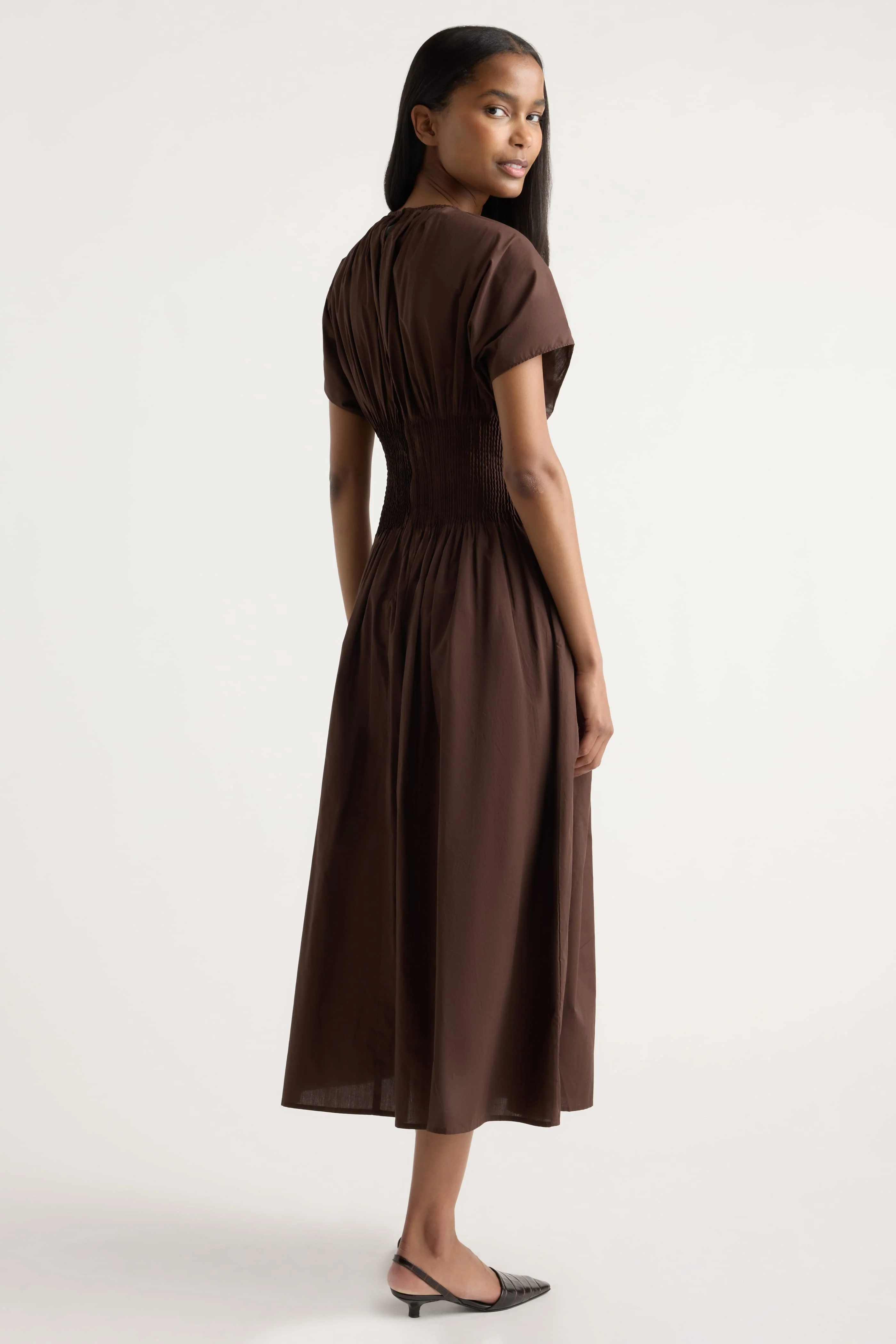 Krys Pleated Crew-Neck Dress - Image 5