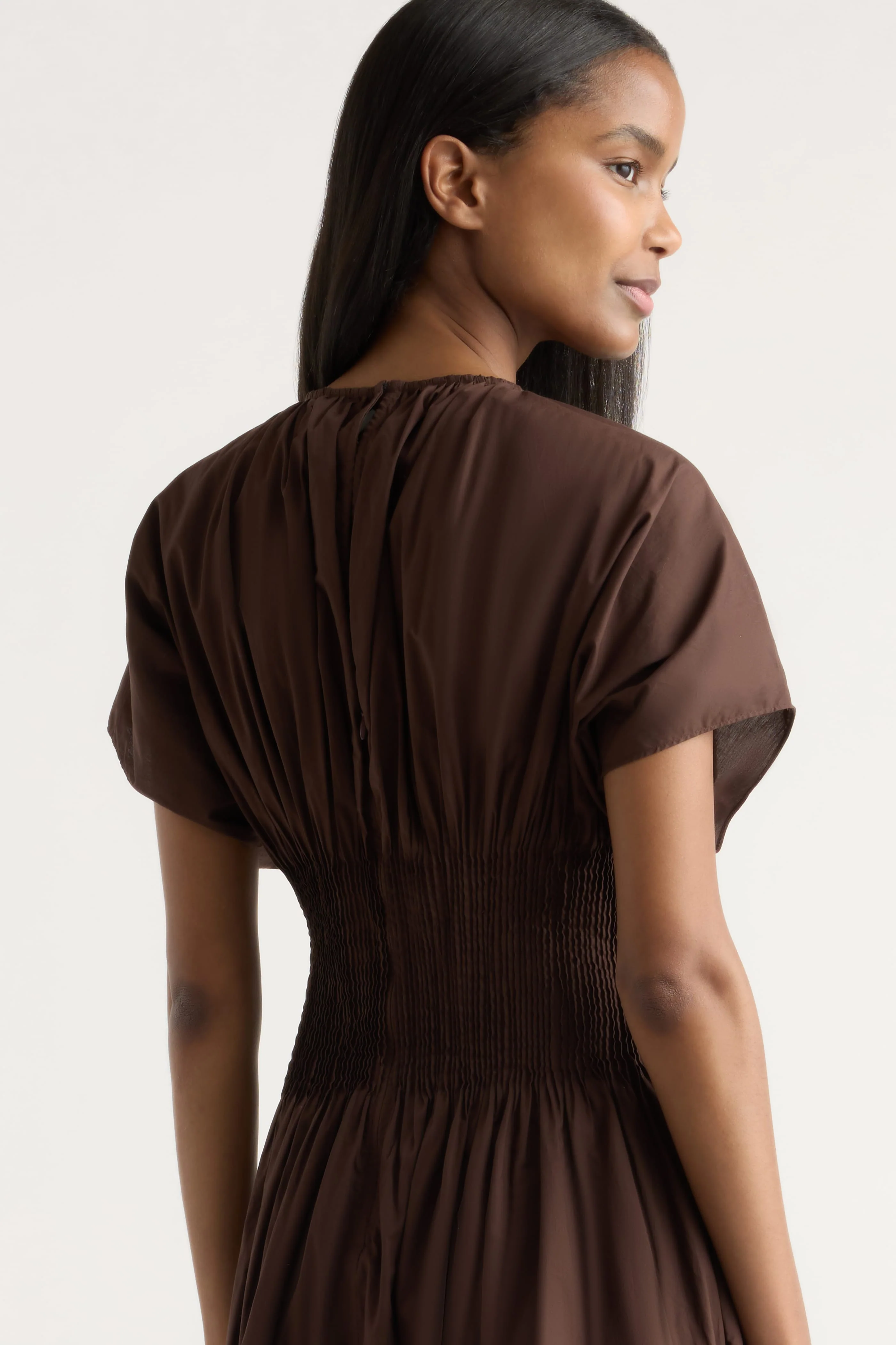 Krys Pleated Crew-Neck Dress - Image 6