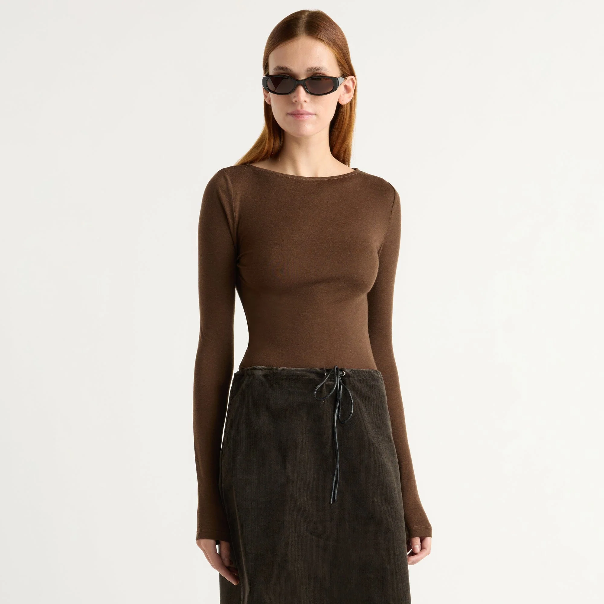 Lana Tencel-Wool Semi-Sheer Tee