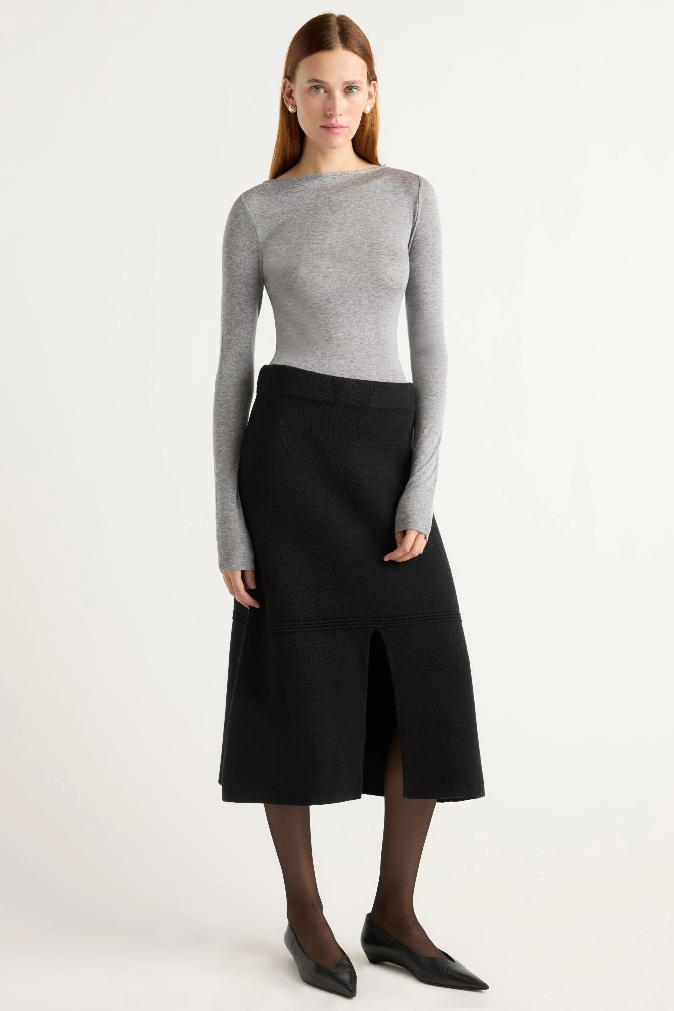 Lana Tencel-Wool Semi-Sheer Tee - Image 3