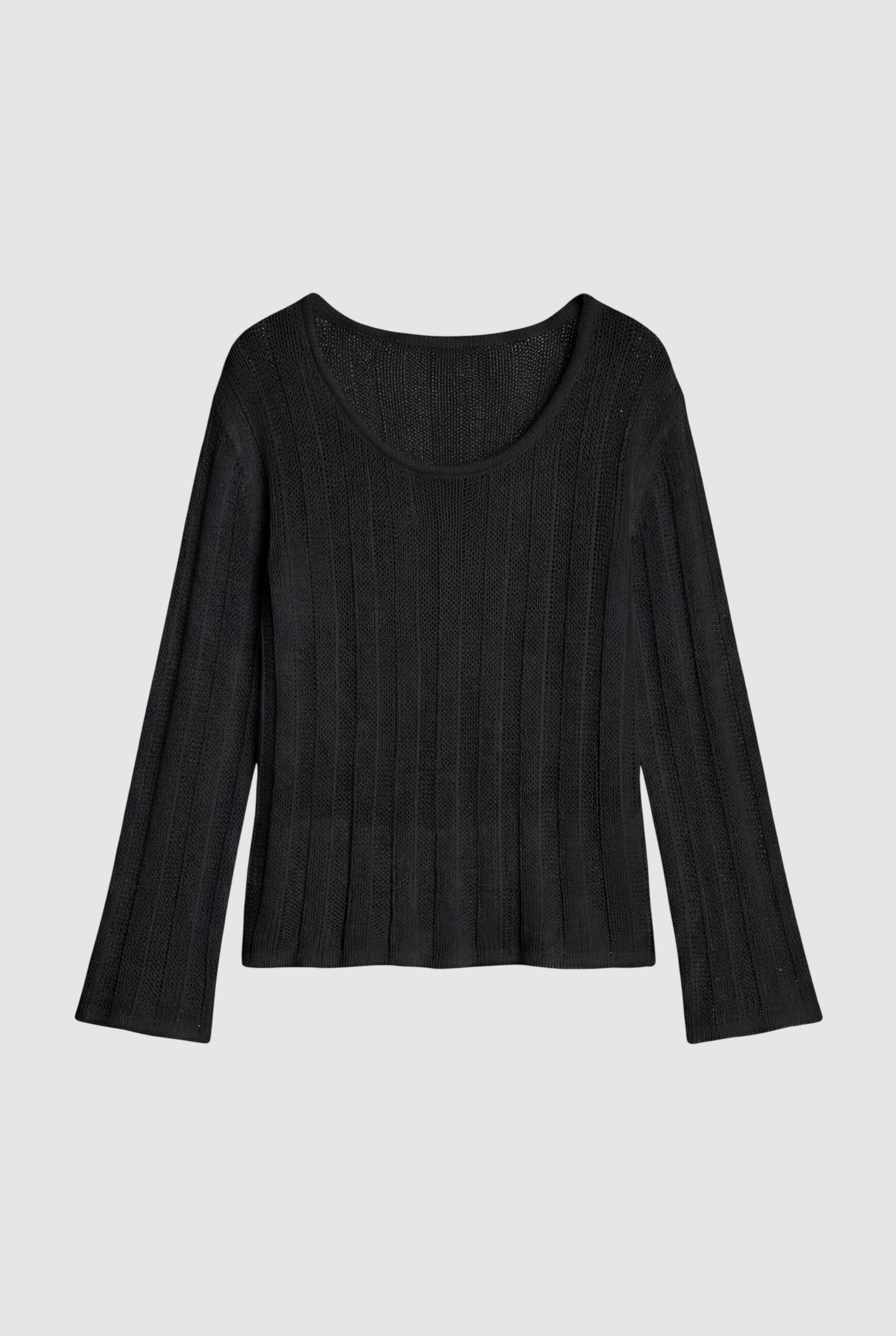 Leah Ribbed Scoop-Neck Sweater - Image 8