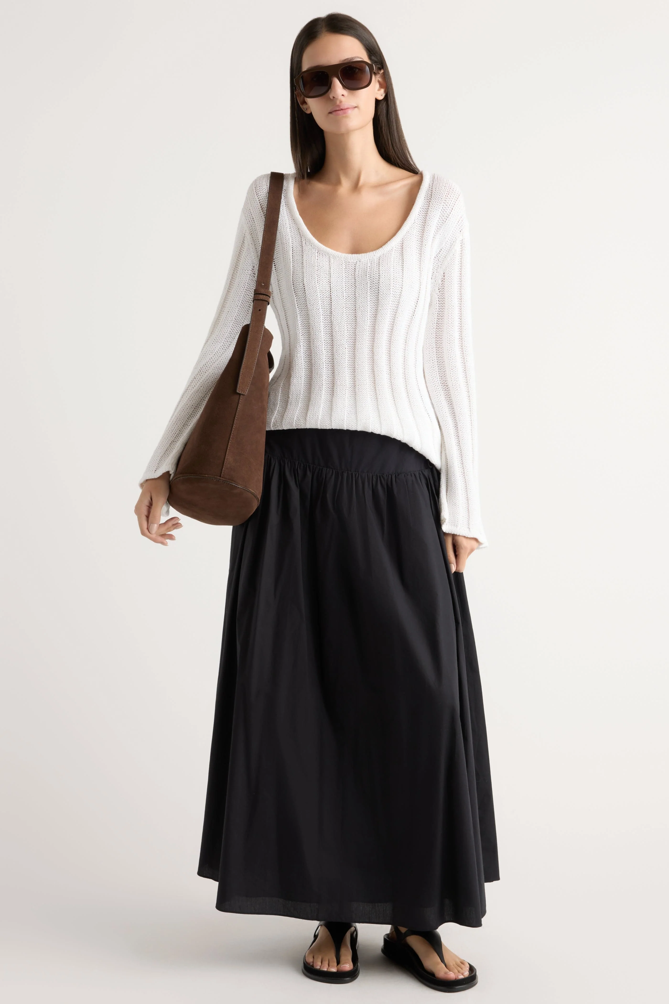 Leah Ribbed Scoop-Neck Sweater - Image 3
