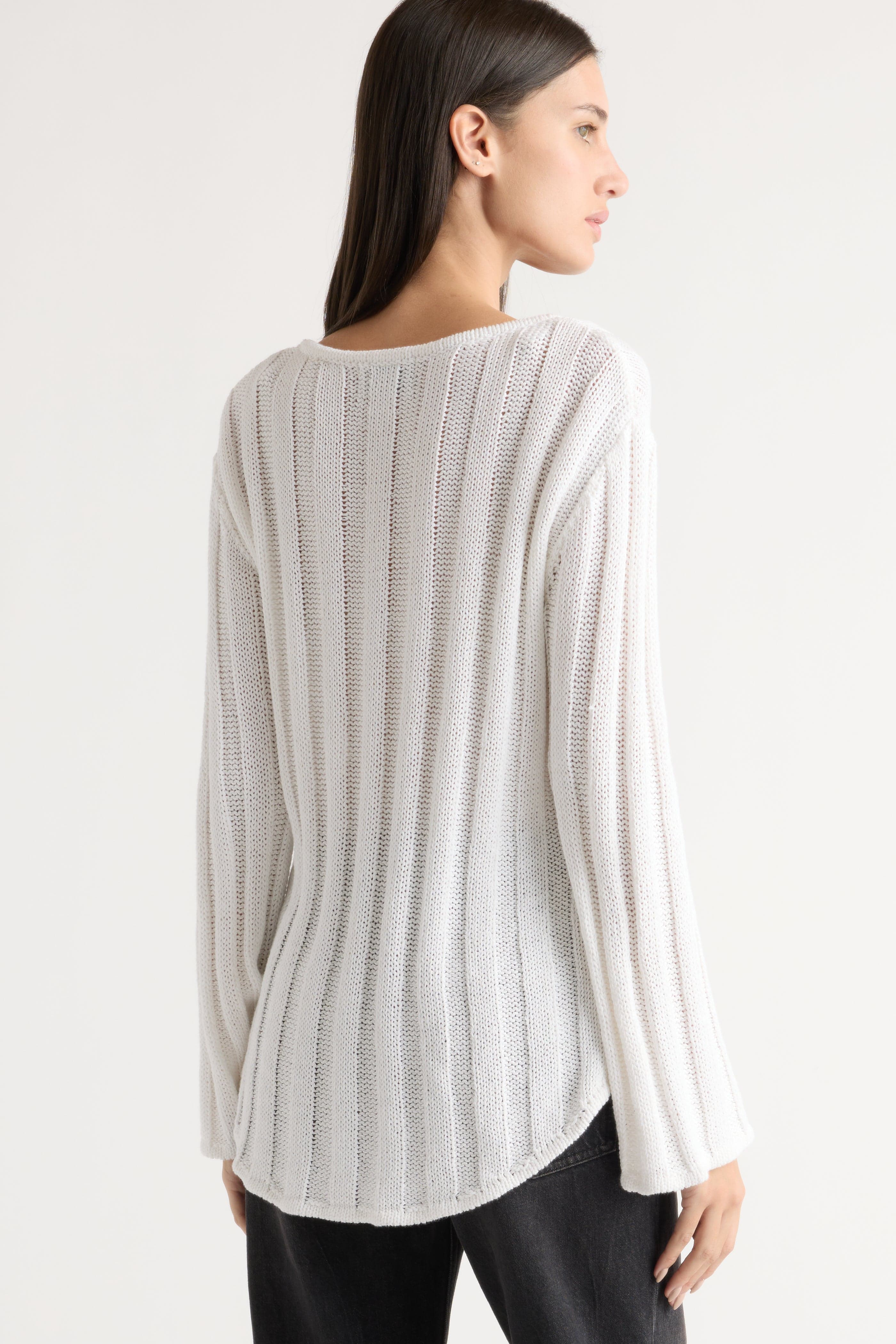 Leah Ribbed Scoop-Neck Sweater - Image 7