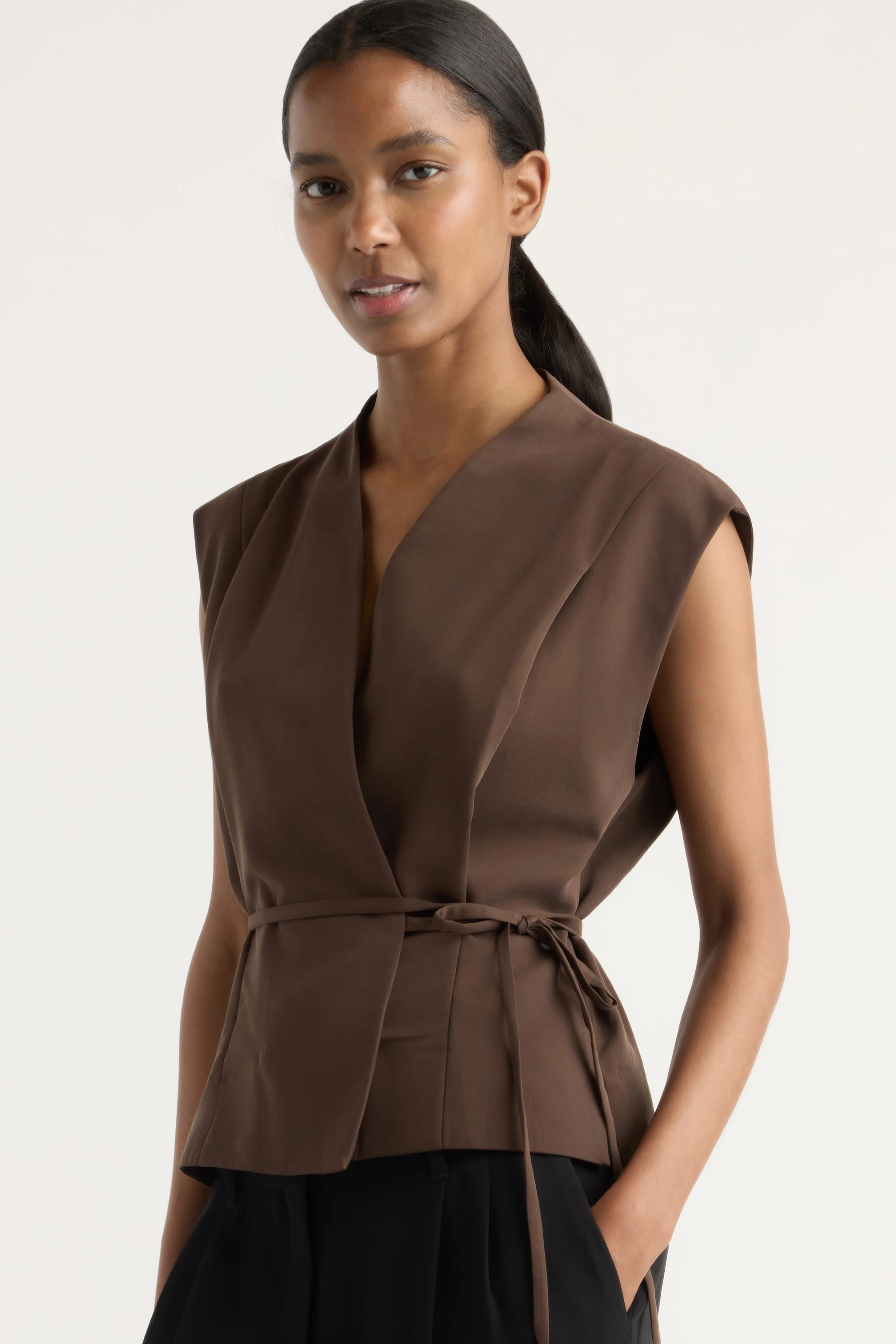 Leandra Tie-Wrap Vest - Image 4