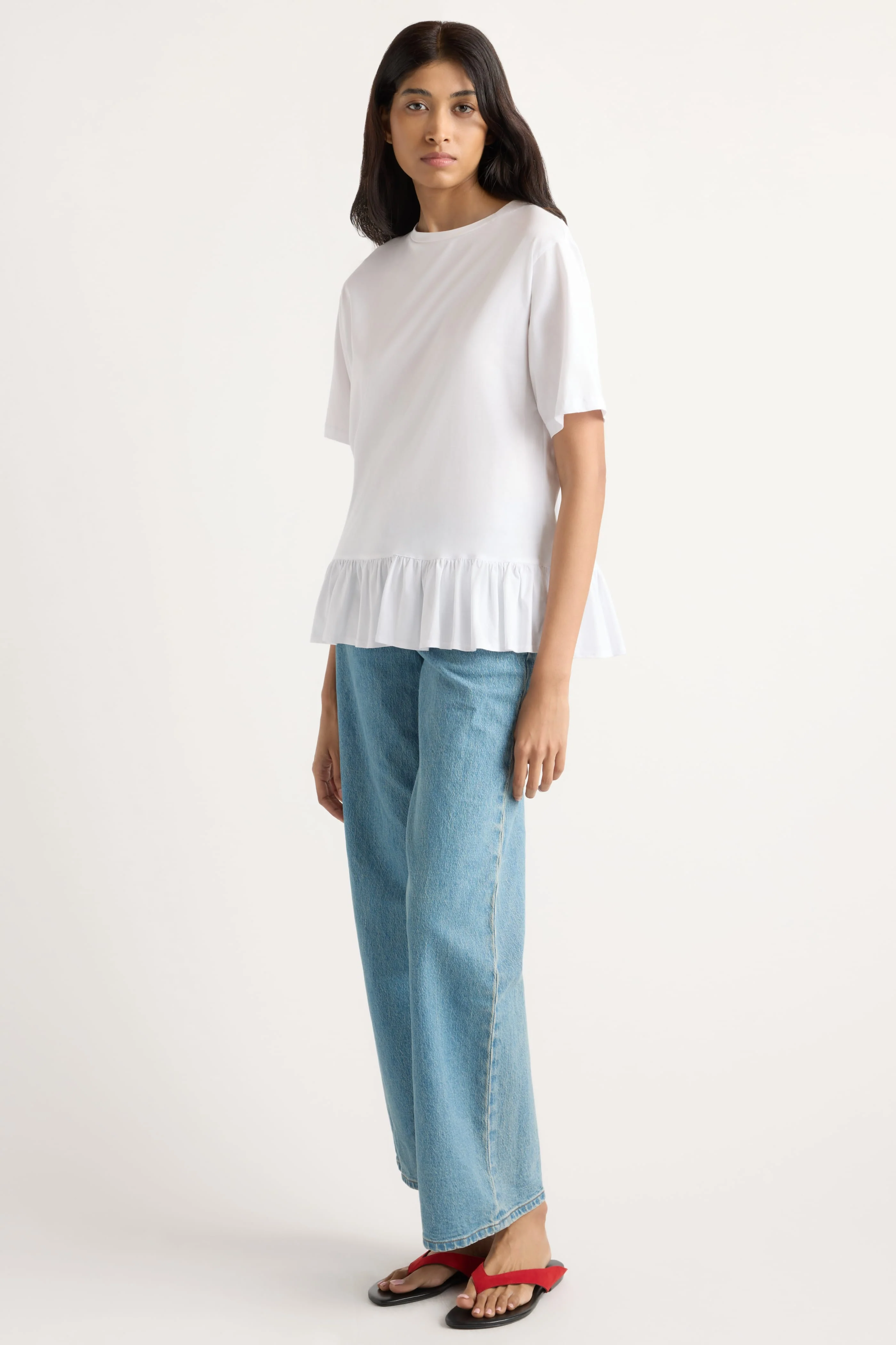 Leonie Organic Cotton Ruffled Tunic Tee - Image 2