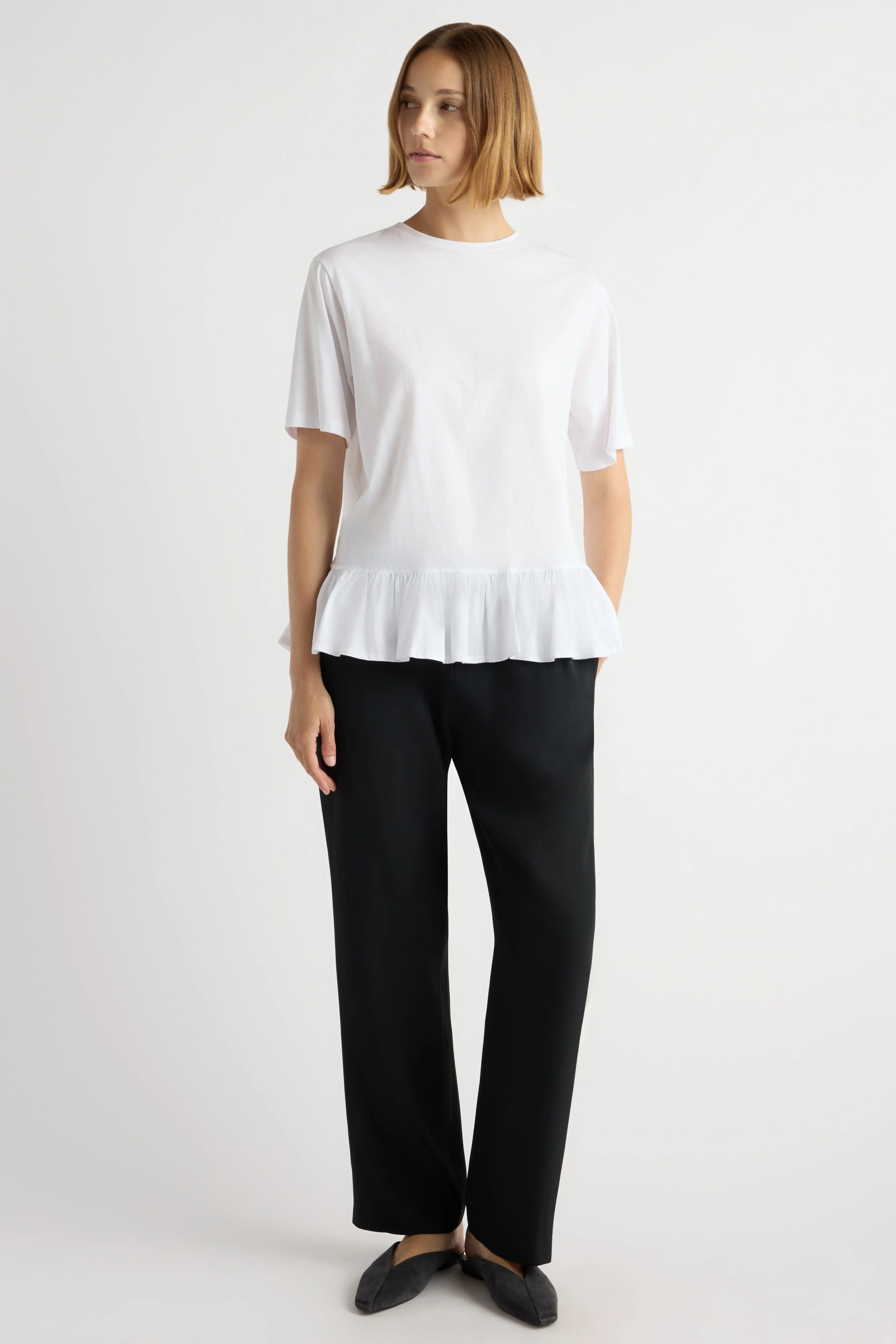 Leonie Organic Cotton Ruffled Tunic Tee - Image 5