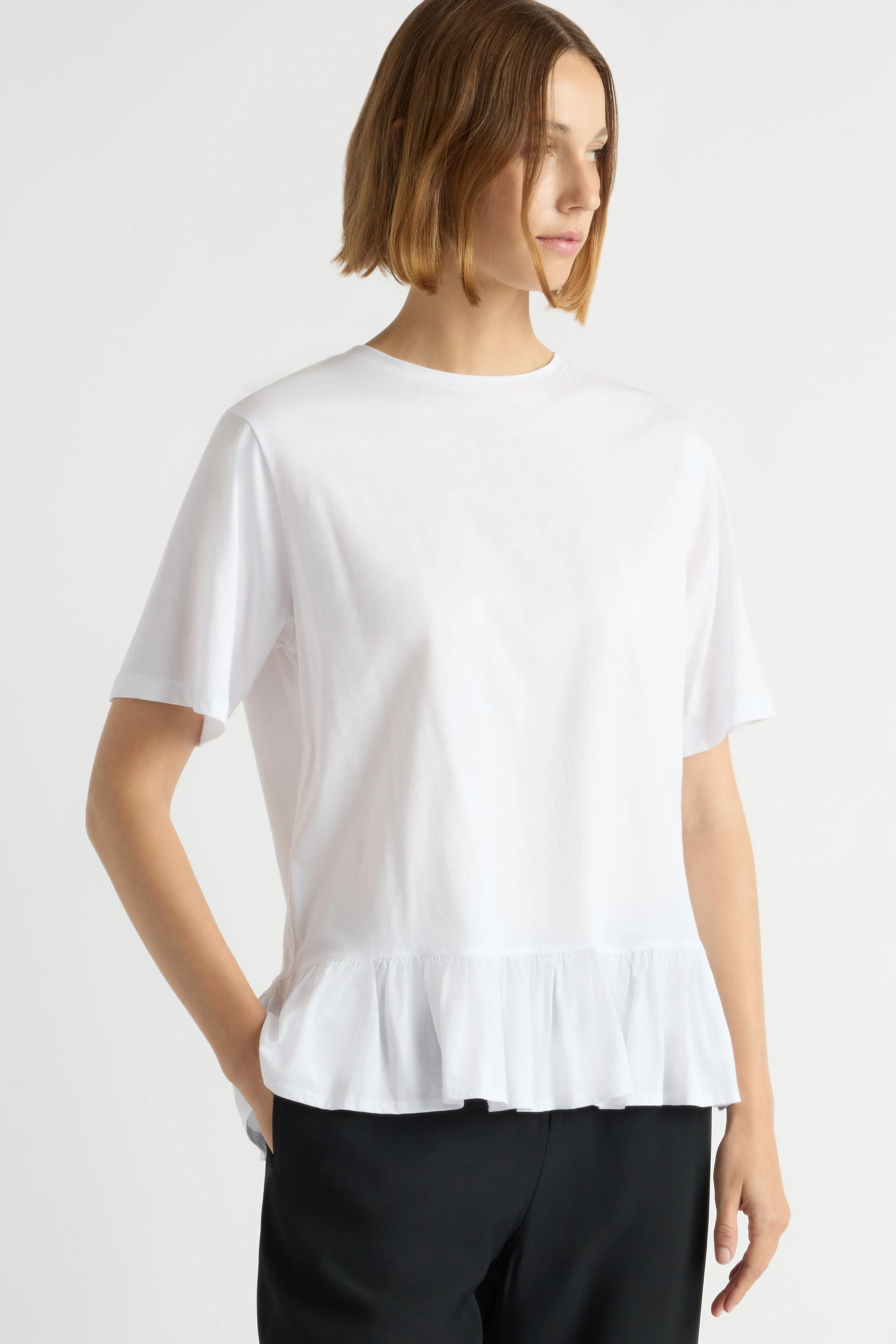 Leonie Organic Cotton Ruffled Tunic Tee - Image 7