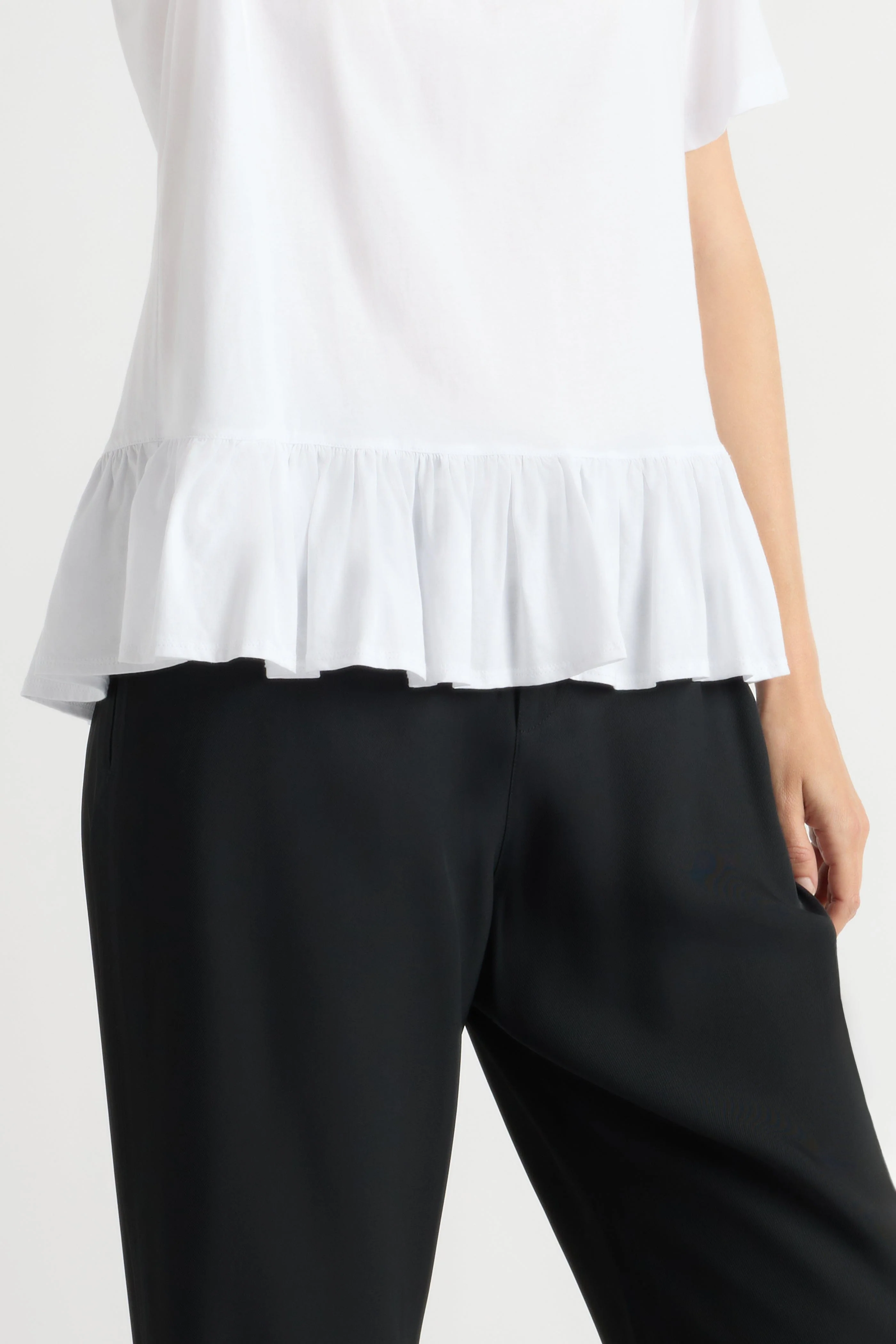 Leonie Organic Cotton Ruffled Tunic Tee - Image 8