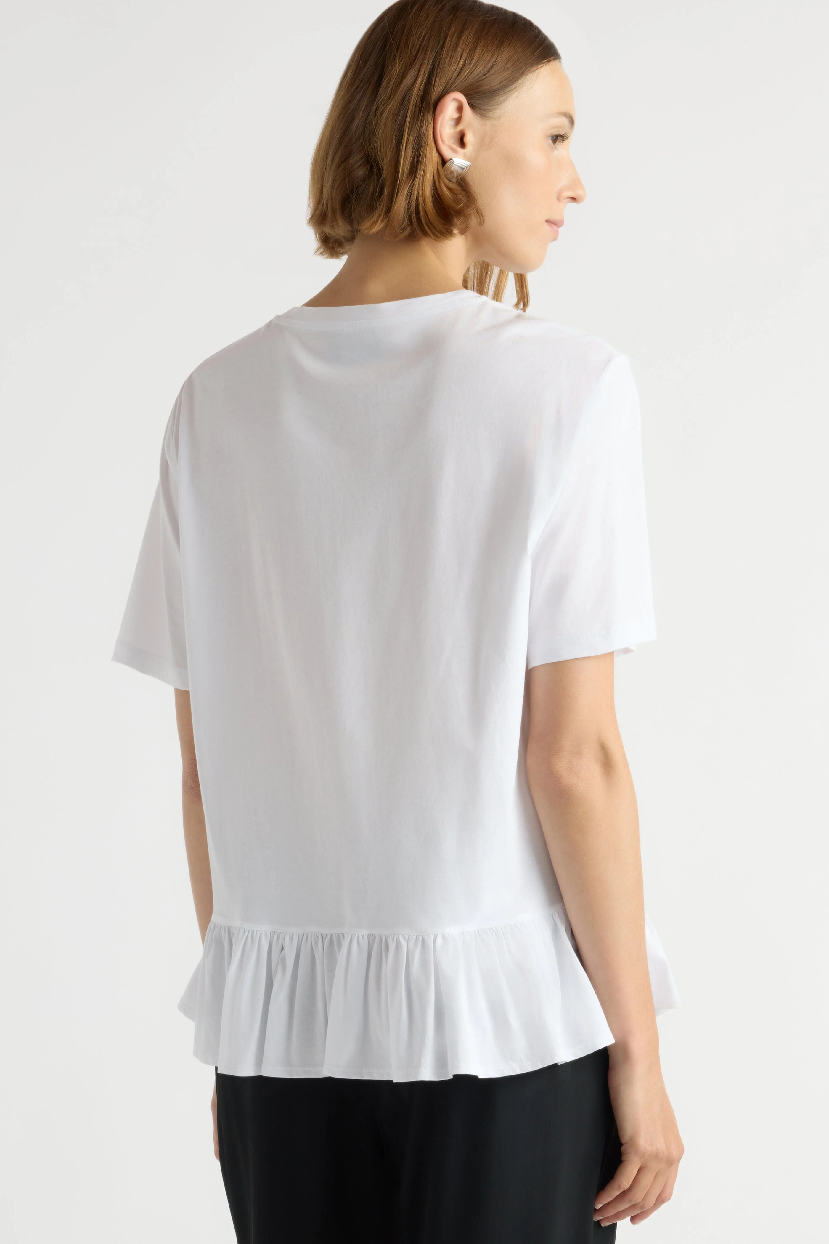 Leonie Organic Cotton Ruffled Tunic Tee - Image 9