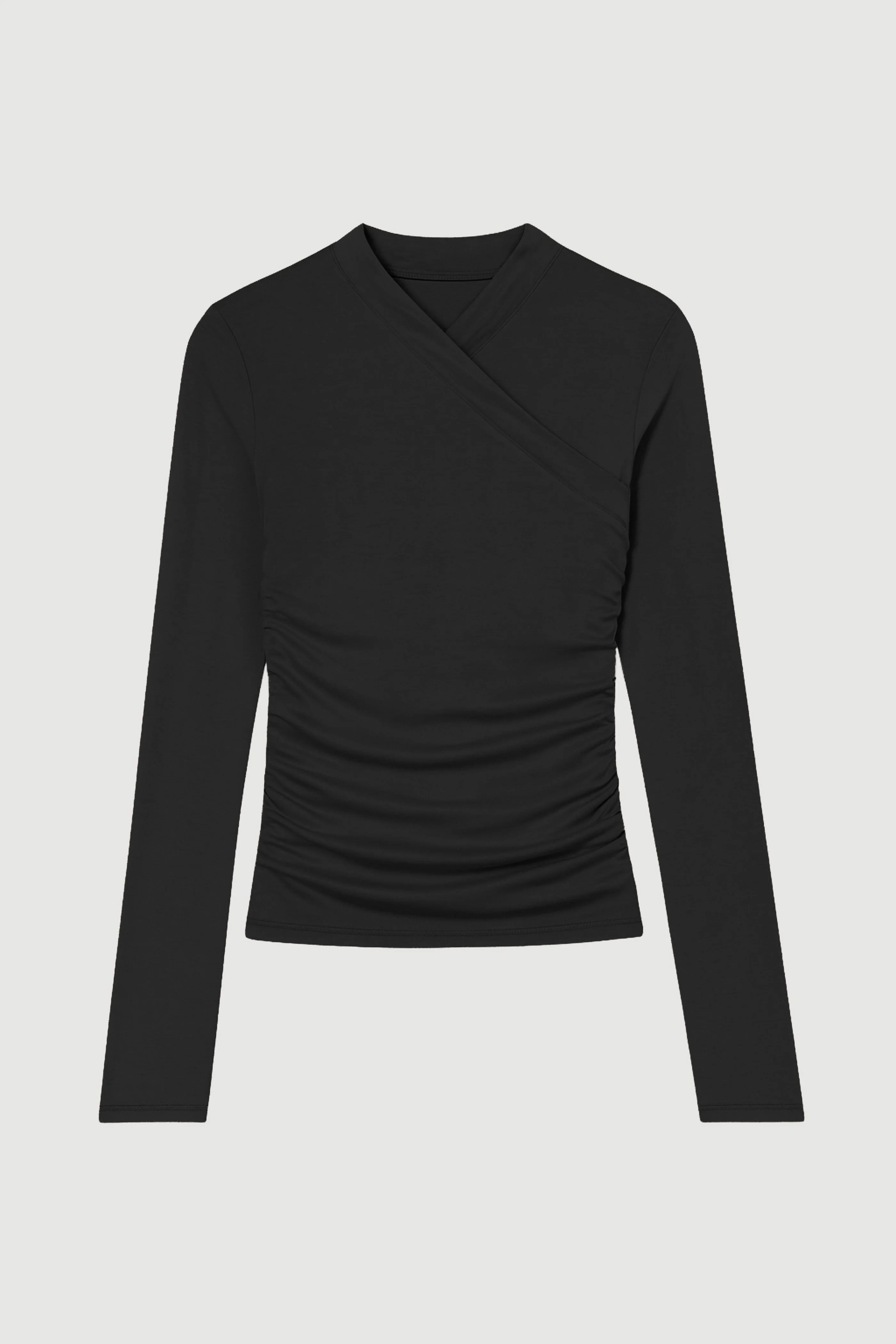 Lilou Wrap-Neck Long-Sleeve Tee - Image 10