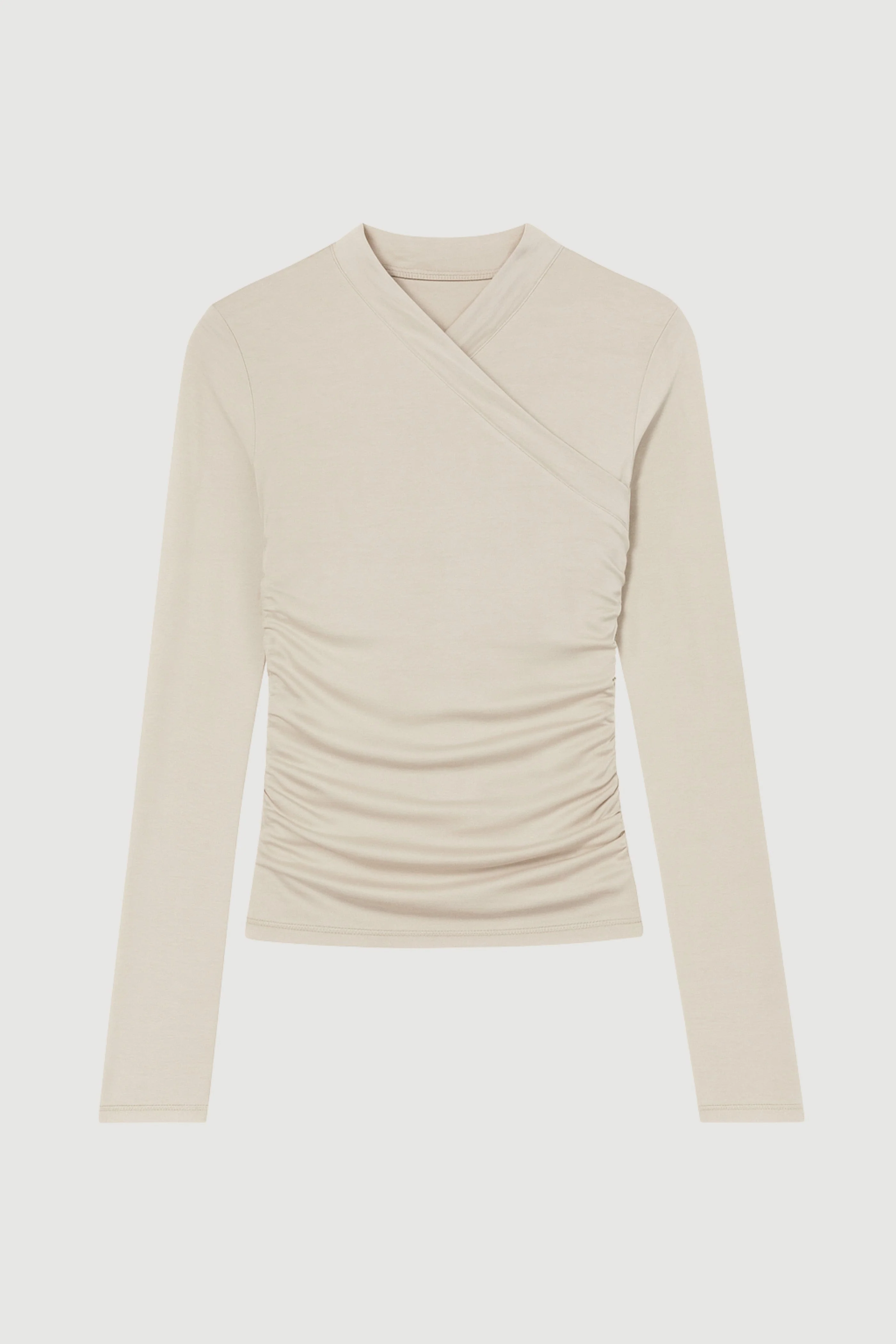 Lilou Wrap-Neck Long-Sleeve Tee - Image 10