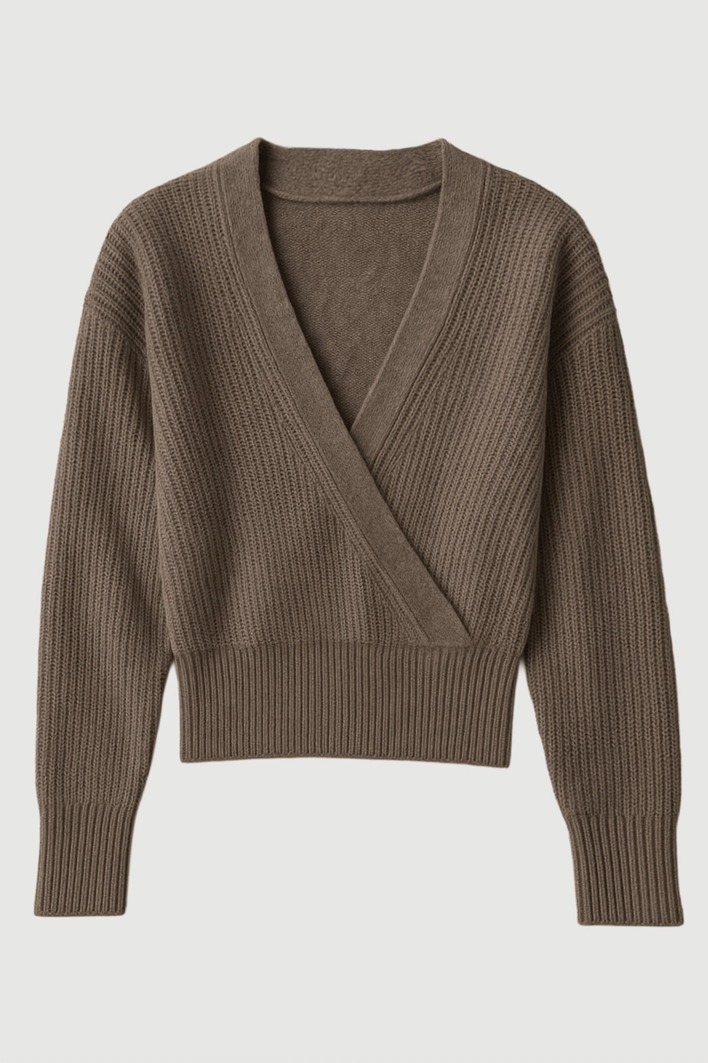 Maren Cropped V-Neck Sweater - Image 7