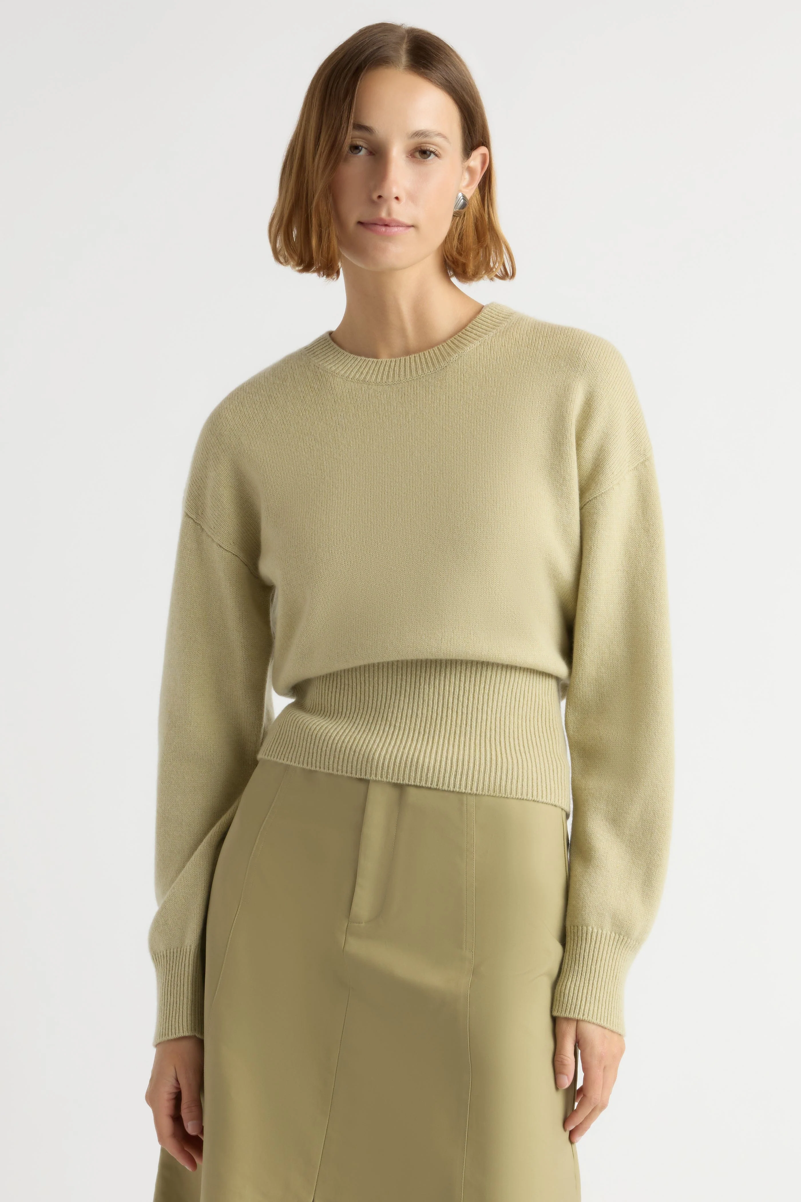 Marielle Wool-Cashmere Blouson Sweater - Image 2