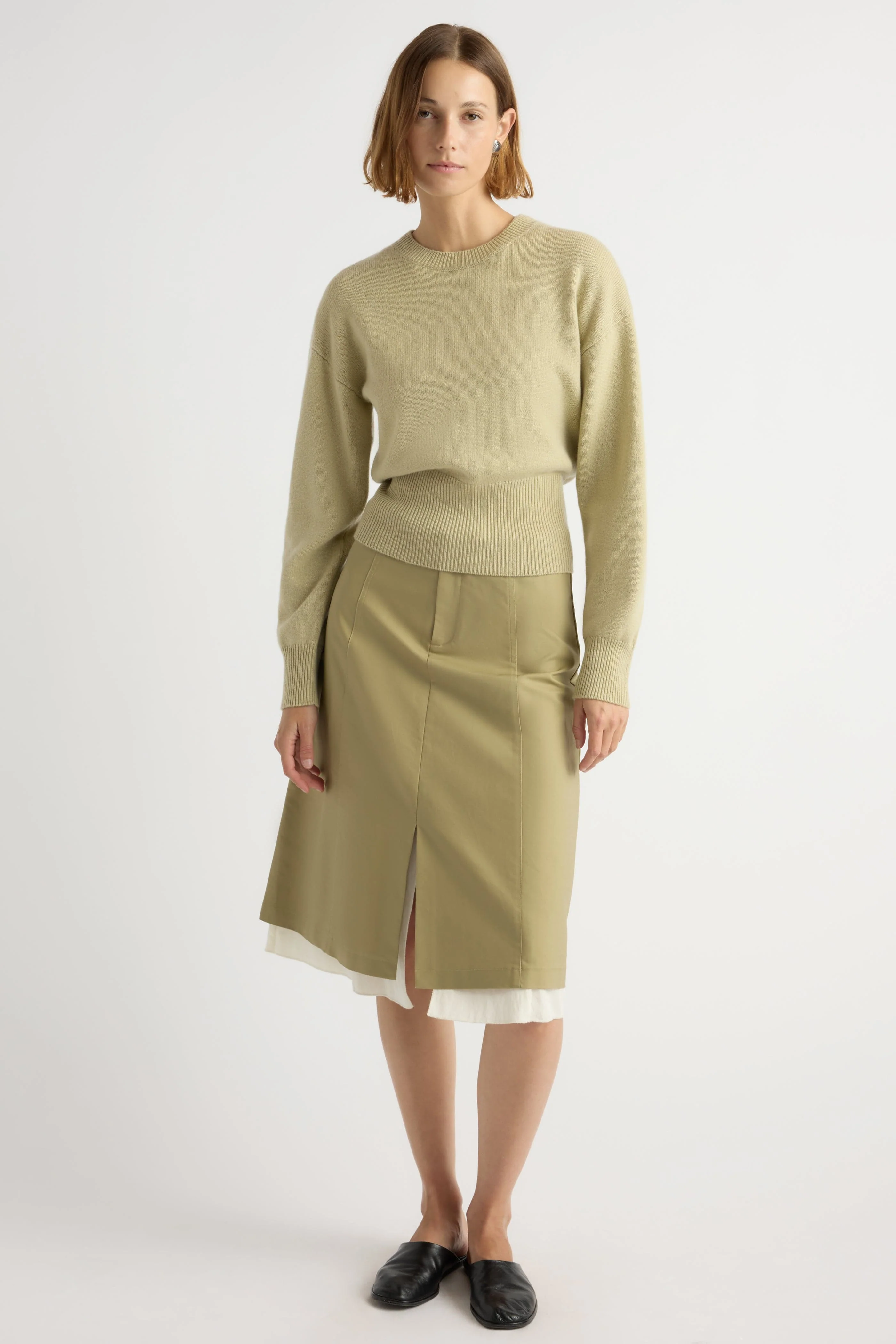 Marielle Wool-Cashmere Blouson Sweater - Image 3