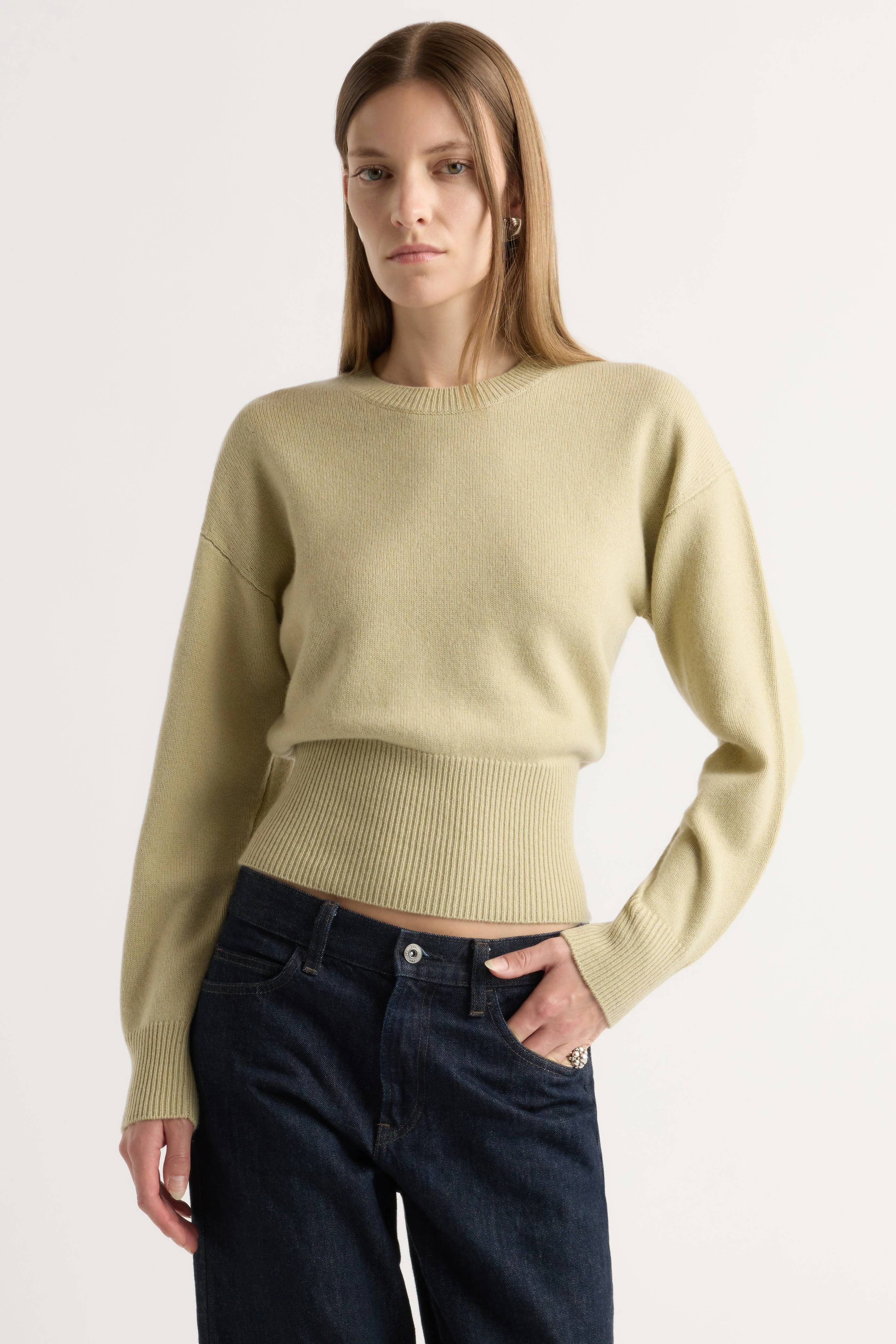 Marielle Wool-Cashmere Blouson Sweater - Image 5
