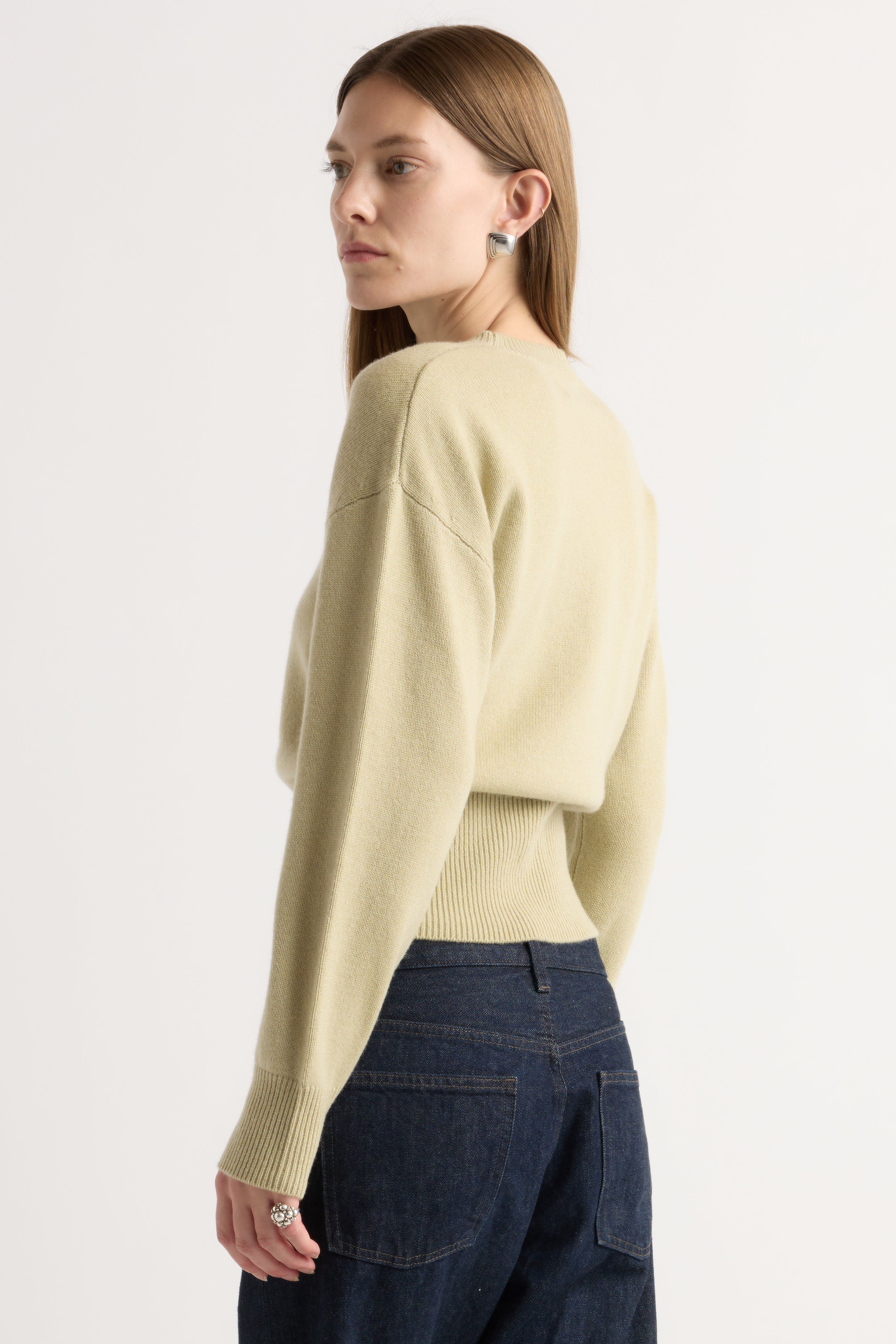 Marielle Wool-Cashmere Blouson Sweater - Image 9