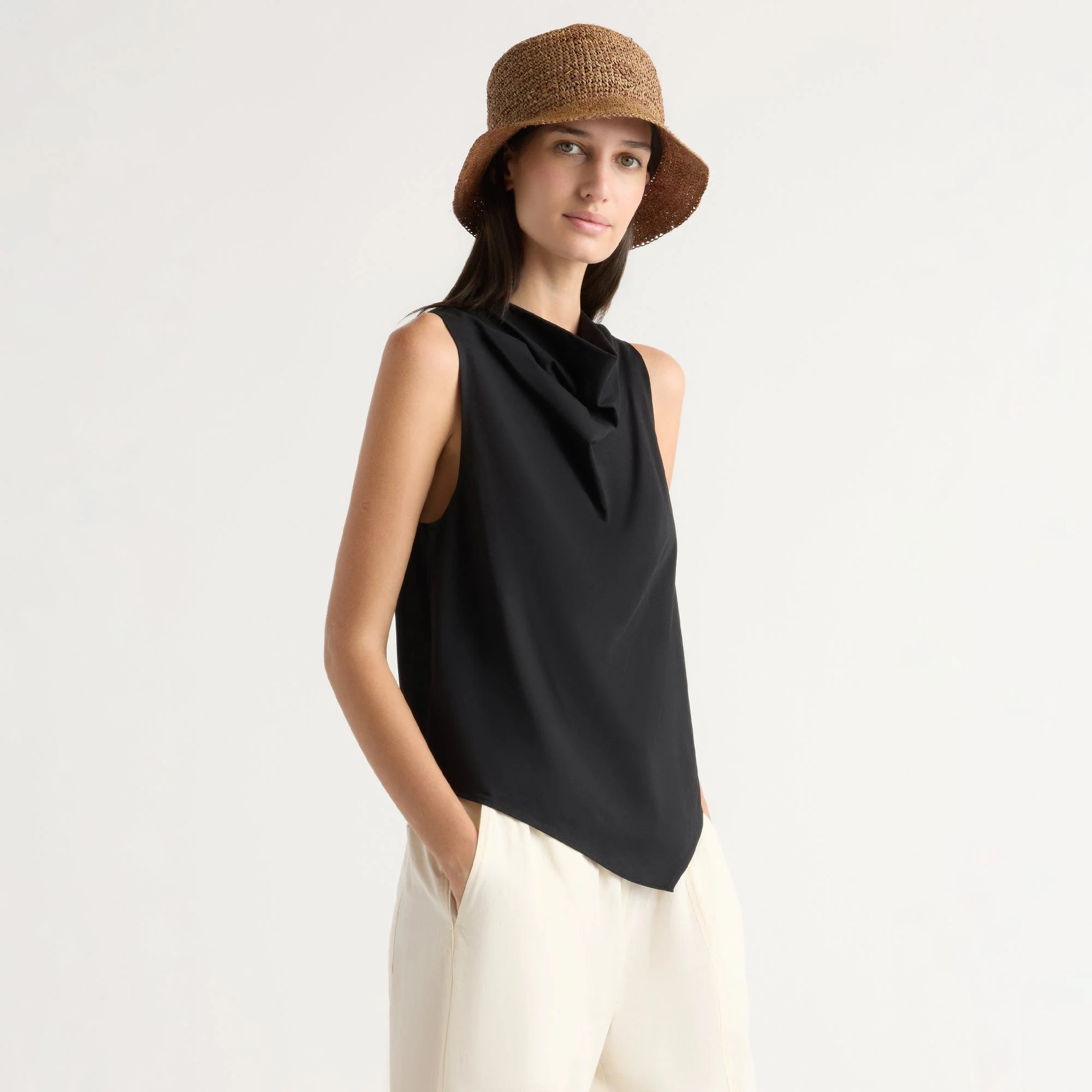 Marjorie Asymmetric-Hem Tee