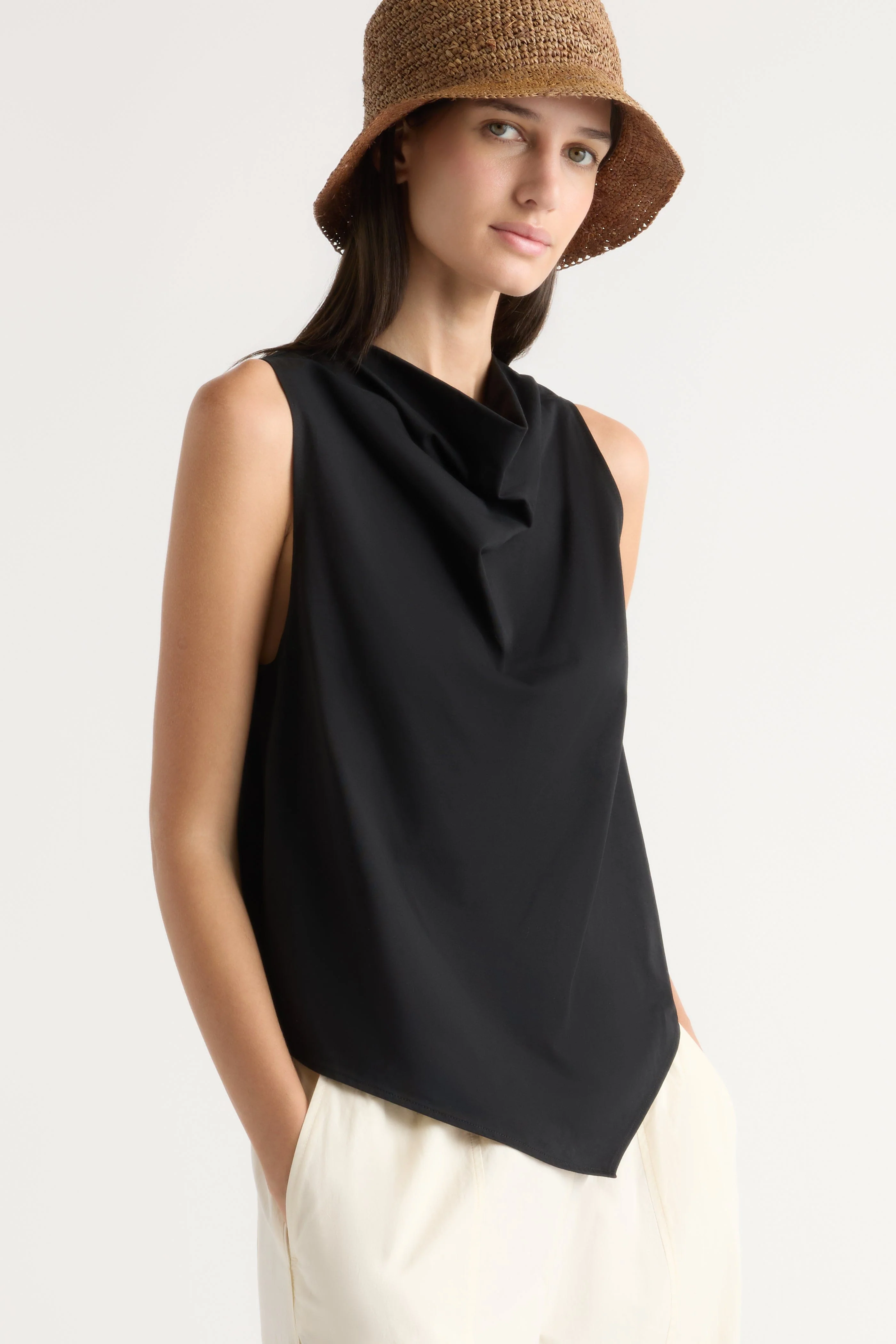 Marjorie Asymmetric-Hem Tee - Image 6