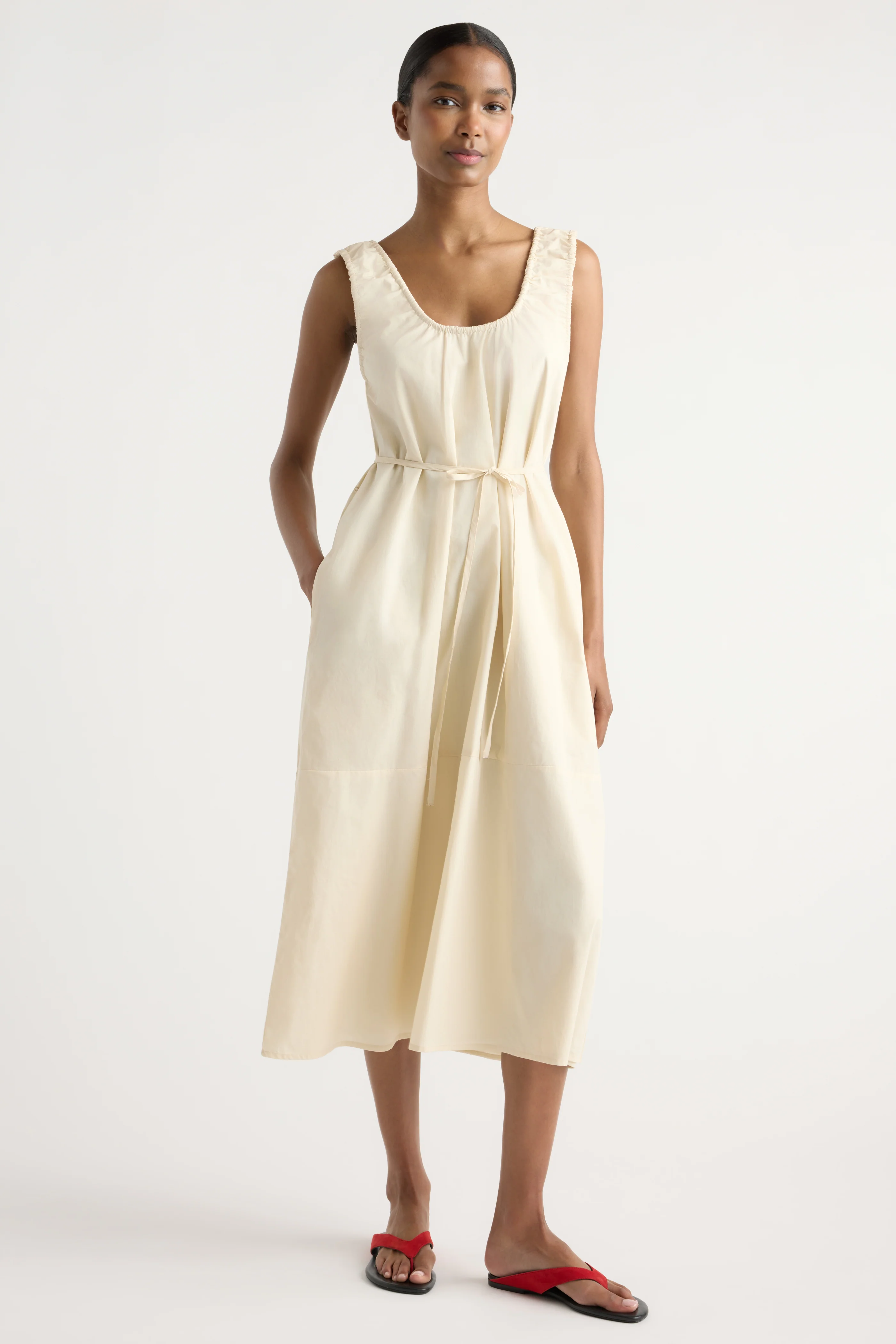 Midori Organic Cotton U-Neck Dress - Image 2