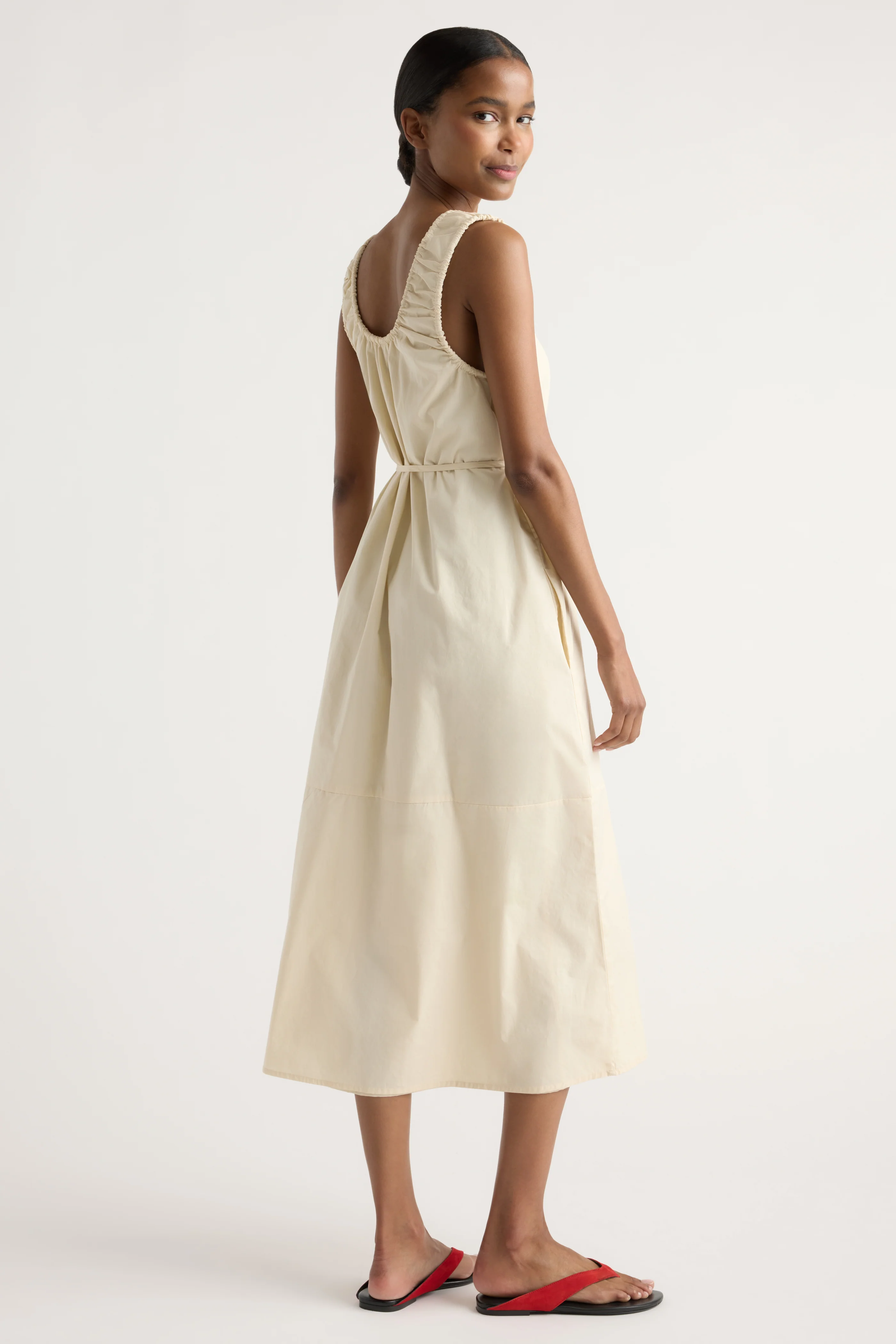 Midori Organic Cotton U-Neck Dress - Image 5