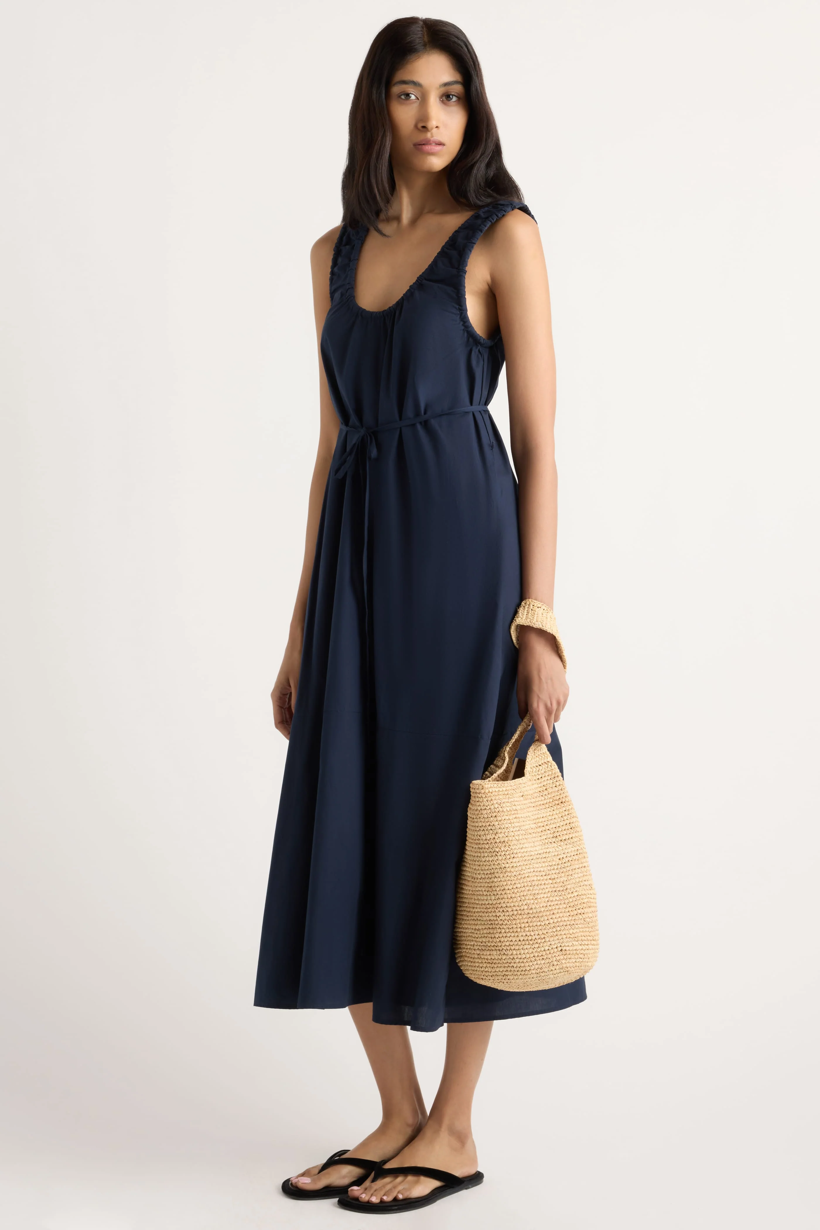 Midori Organic Cotton U-Neck Dress - Image 7