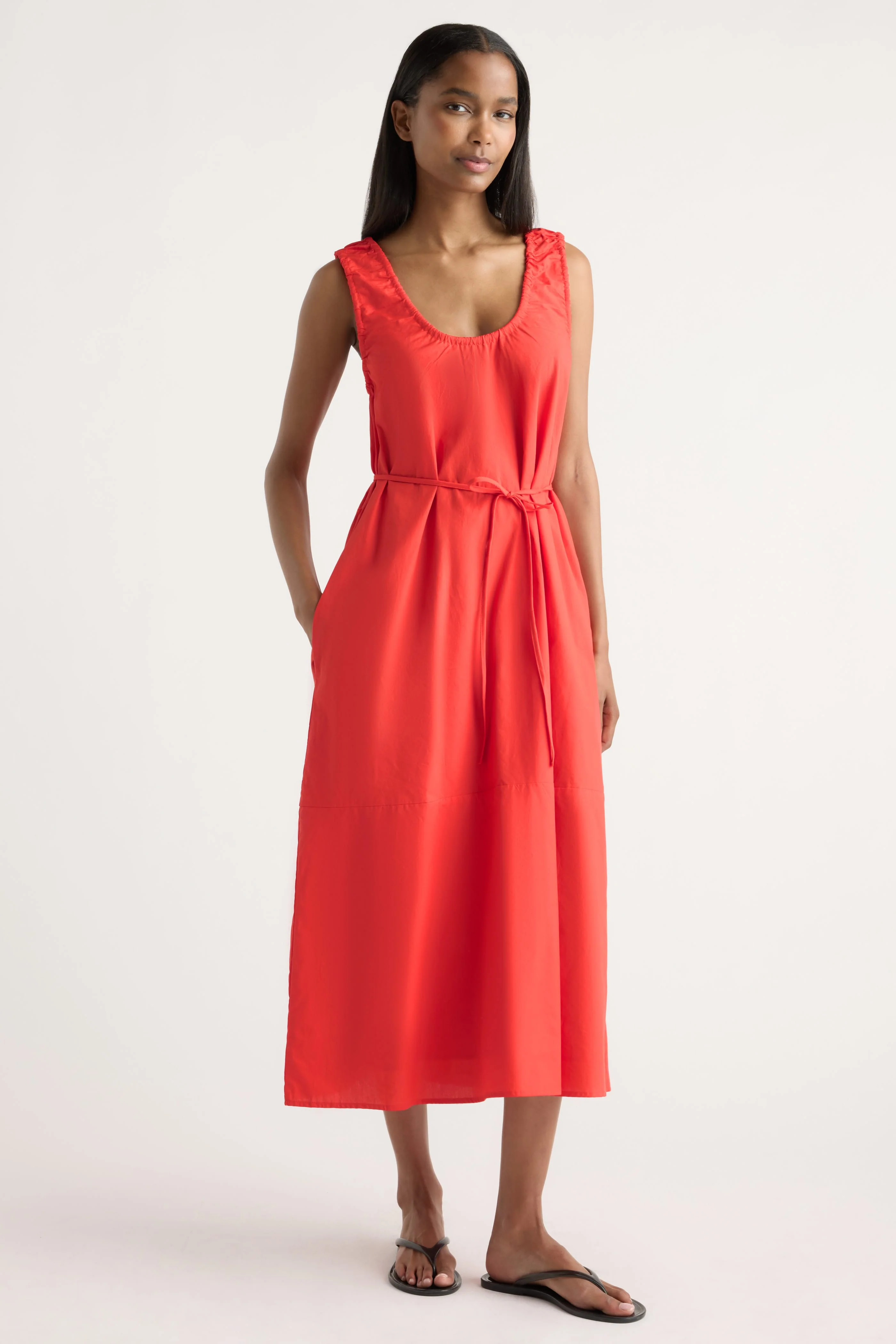 Midori Organic Cotton U-Neck Dress - Image 4