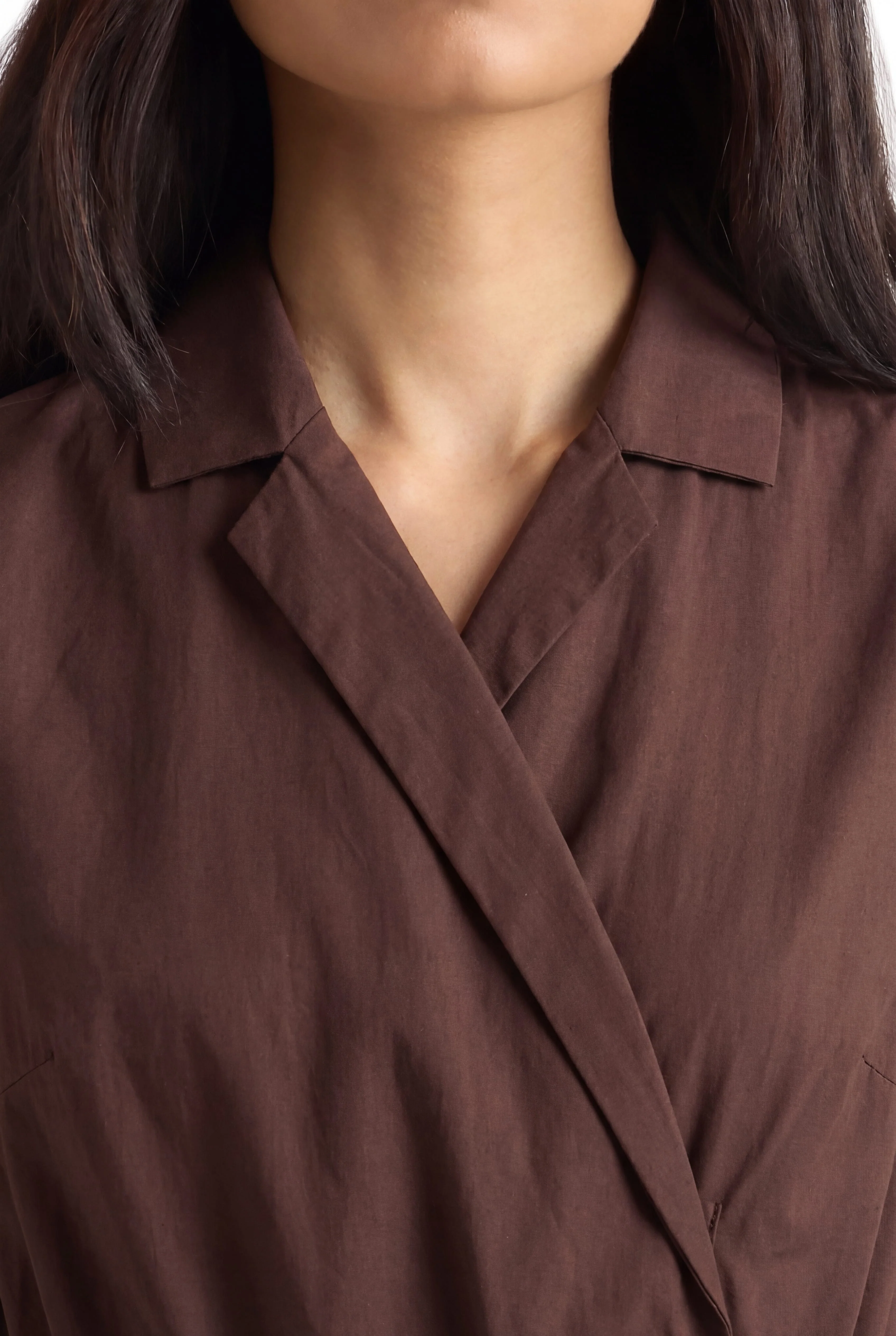Mitsuki Organic Cotton Wrap-Shirt Dress - Image 4