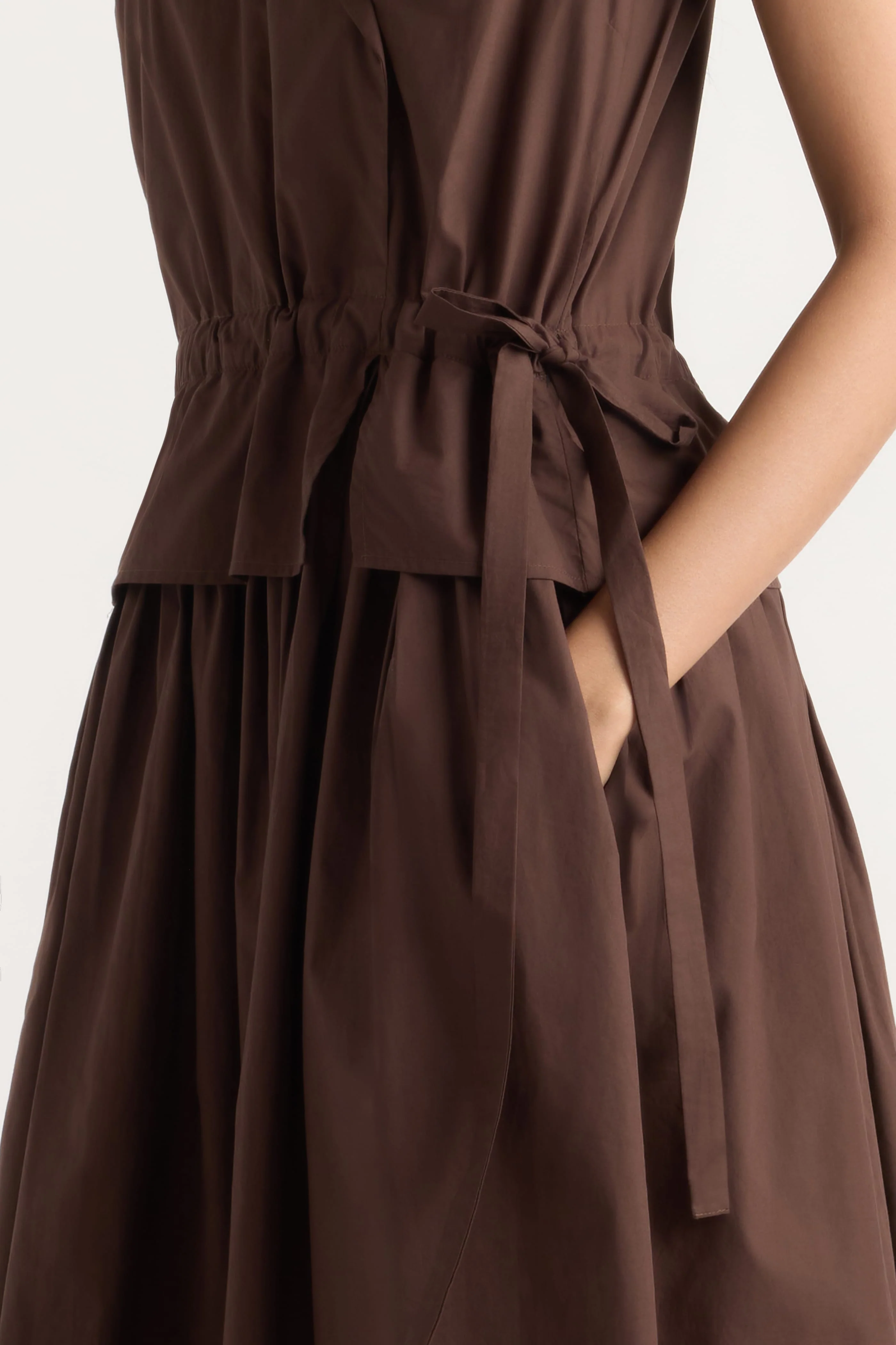 Mitsuki Organic Cotton Wrap-Shirt Dress - Image 6
