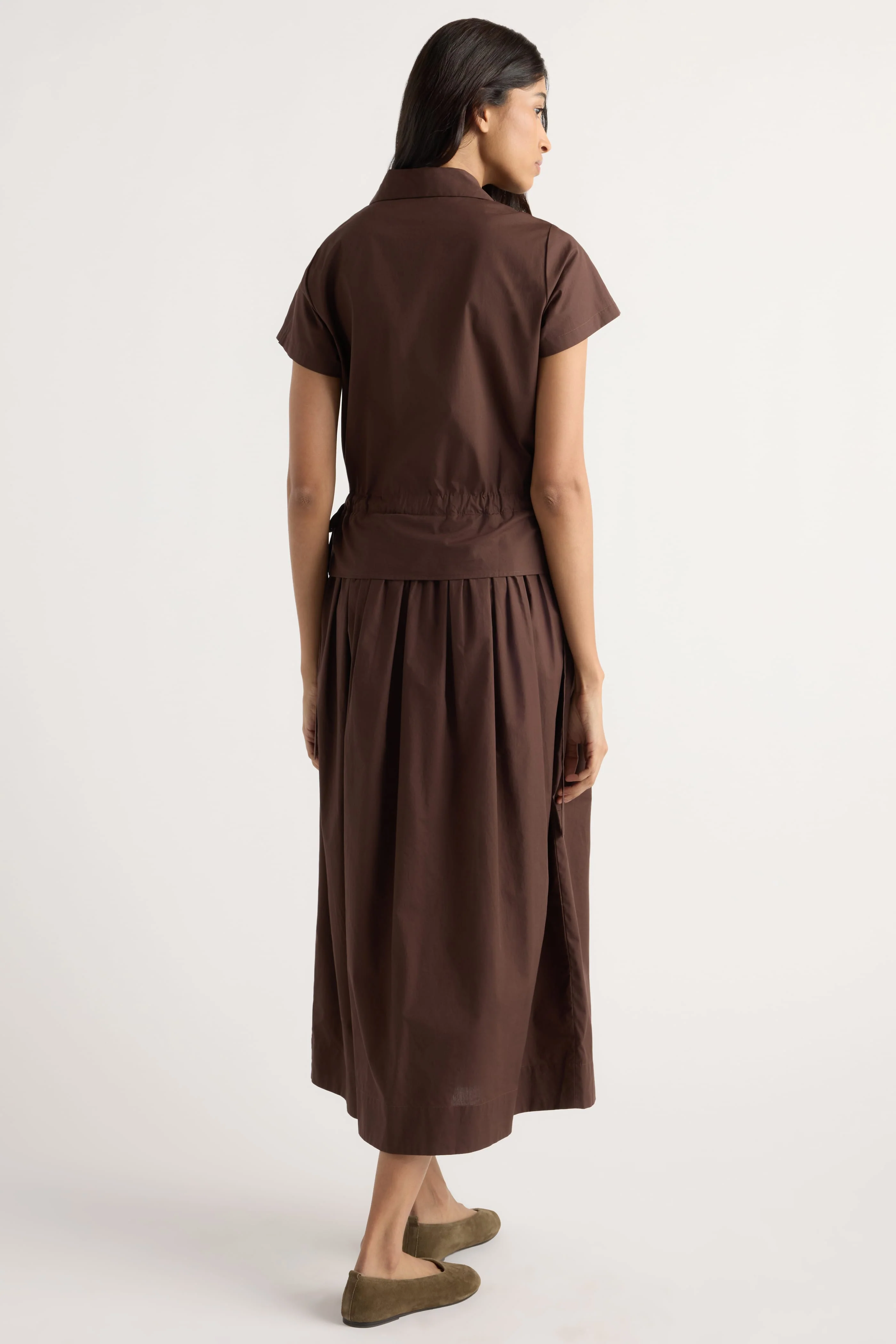 Mitsuki Organic Cotton Wrap-Shirt Dress - Image 7