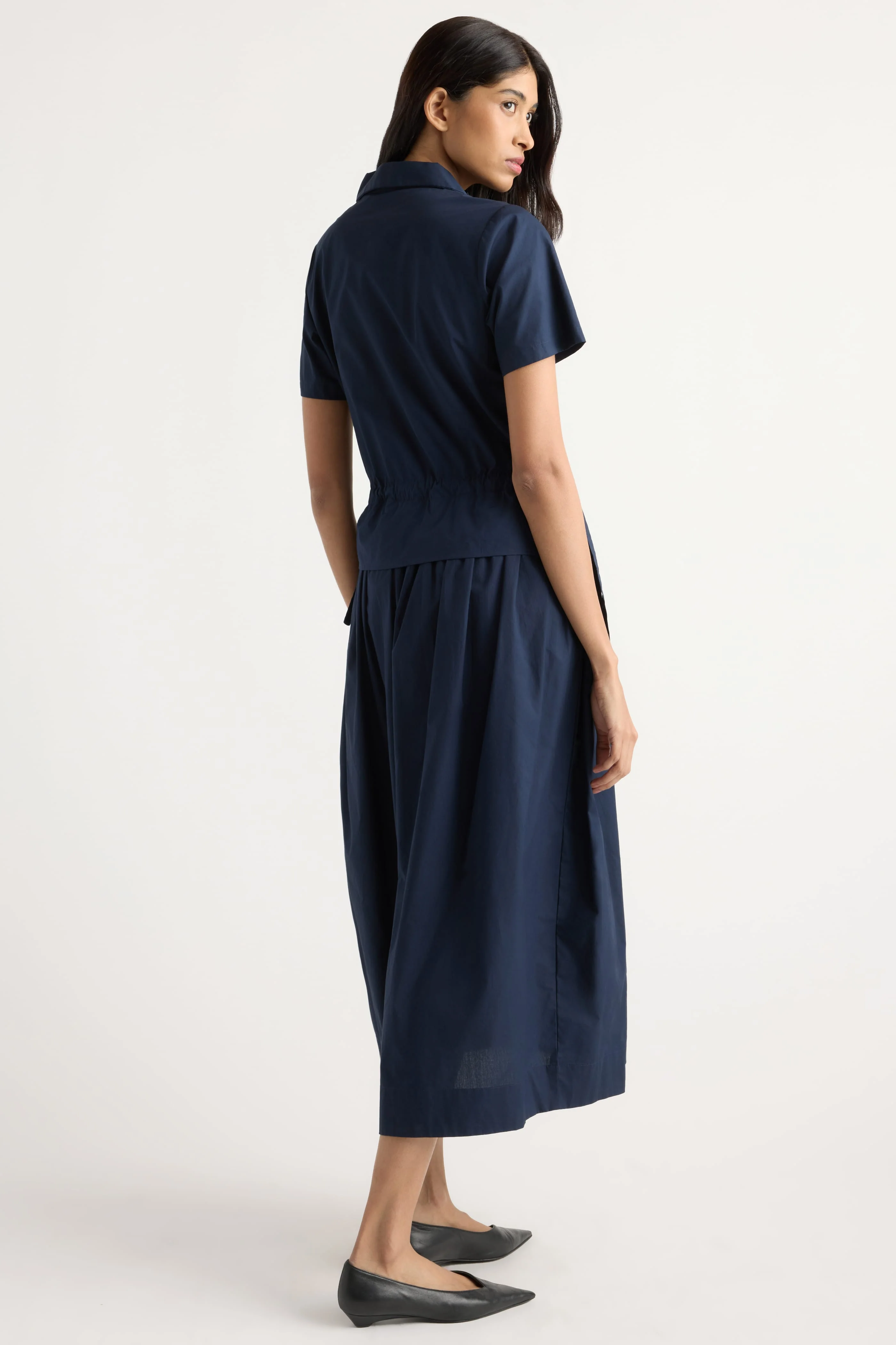 Mitsuki Organic Cotton Wrap-Shirt Dress - Image 7