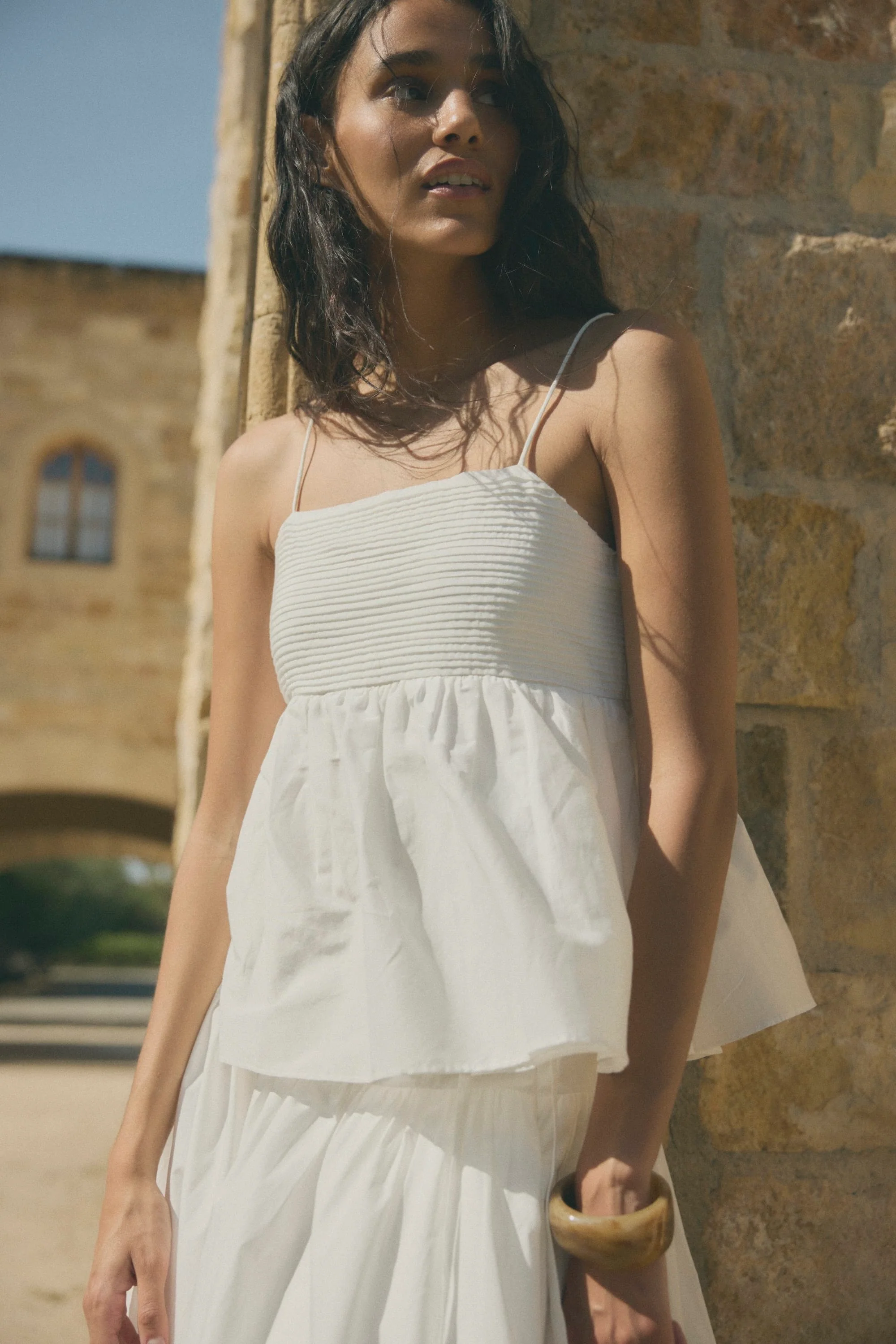 Molly Pintuck Cotton-Silk Top - Image 7
