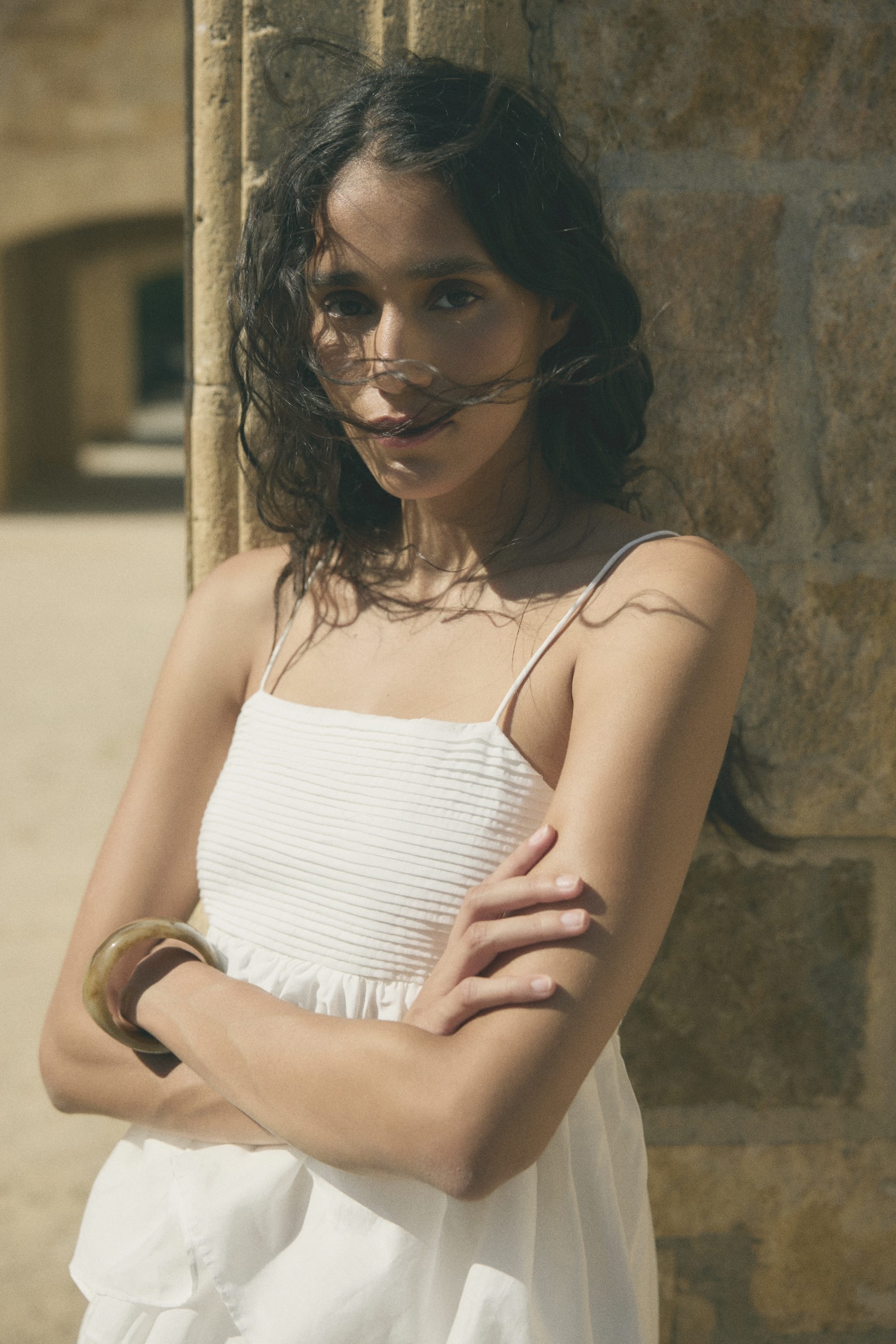 Molly Pintuck Cotton-Silk Top - Image 8
