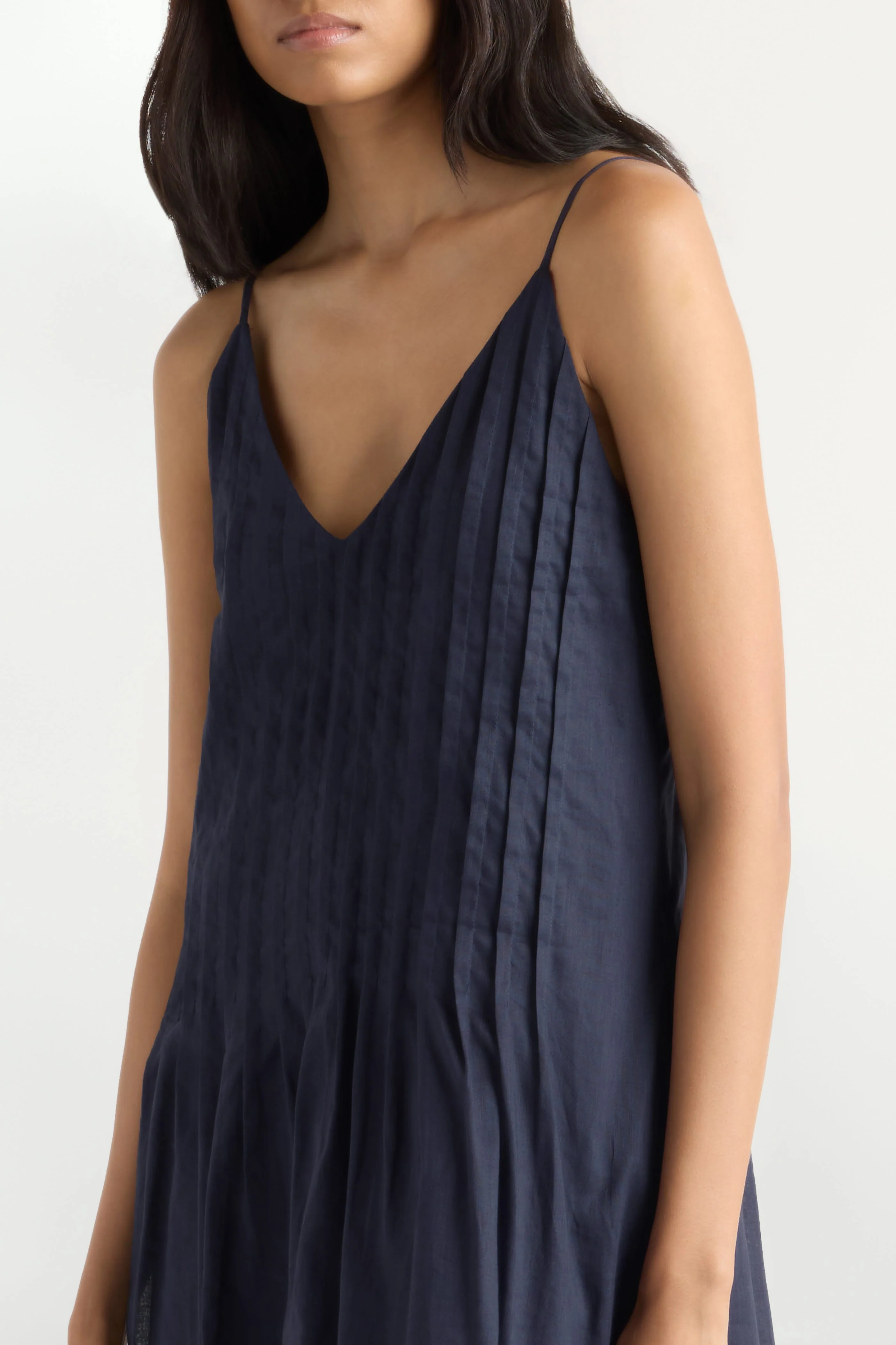 Nelly Pleated Linen Mini Dress - Image 4