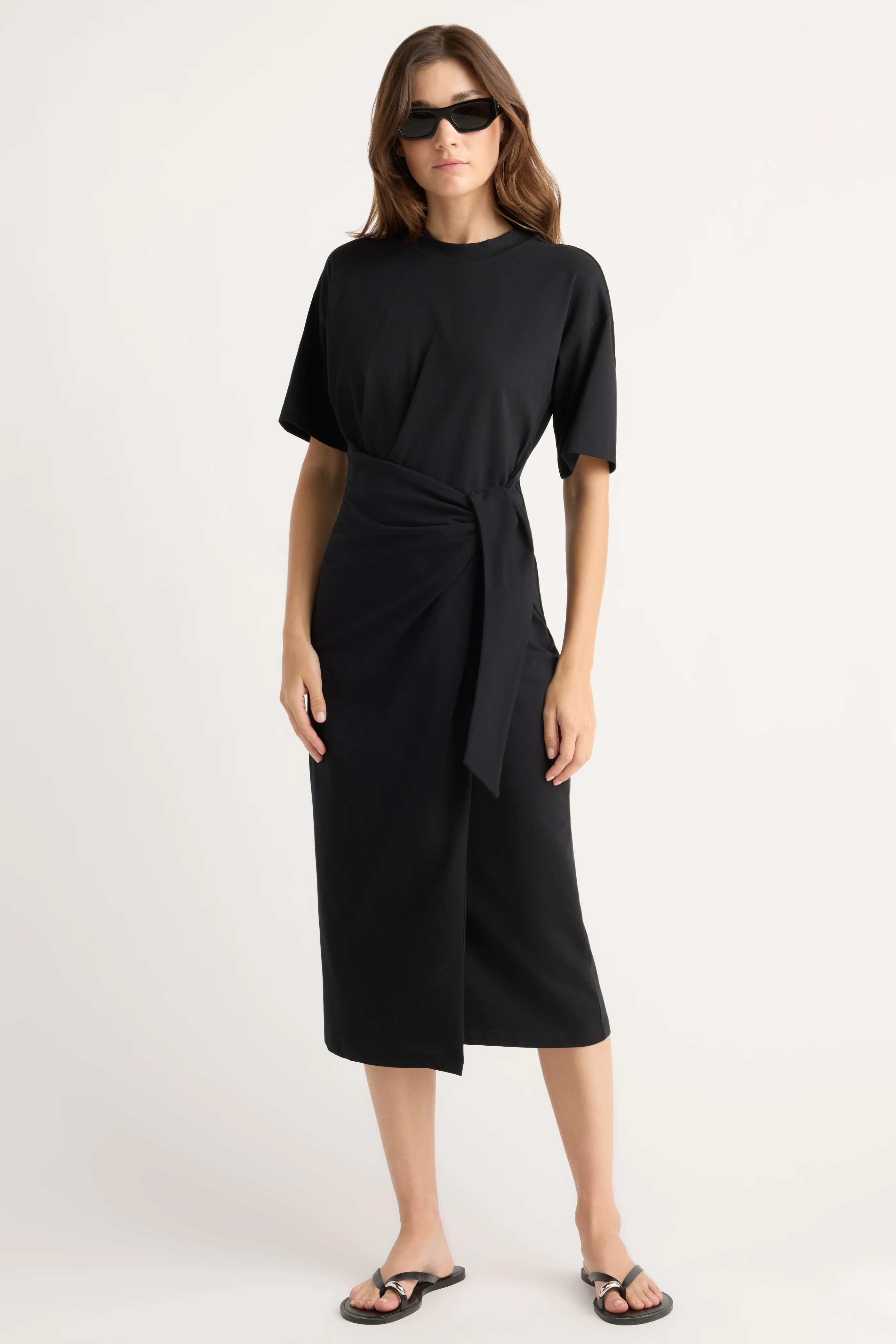 Noa Organic Cotton T-Shirt Wrap Dress - Image 5