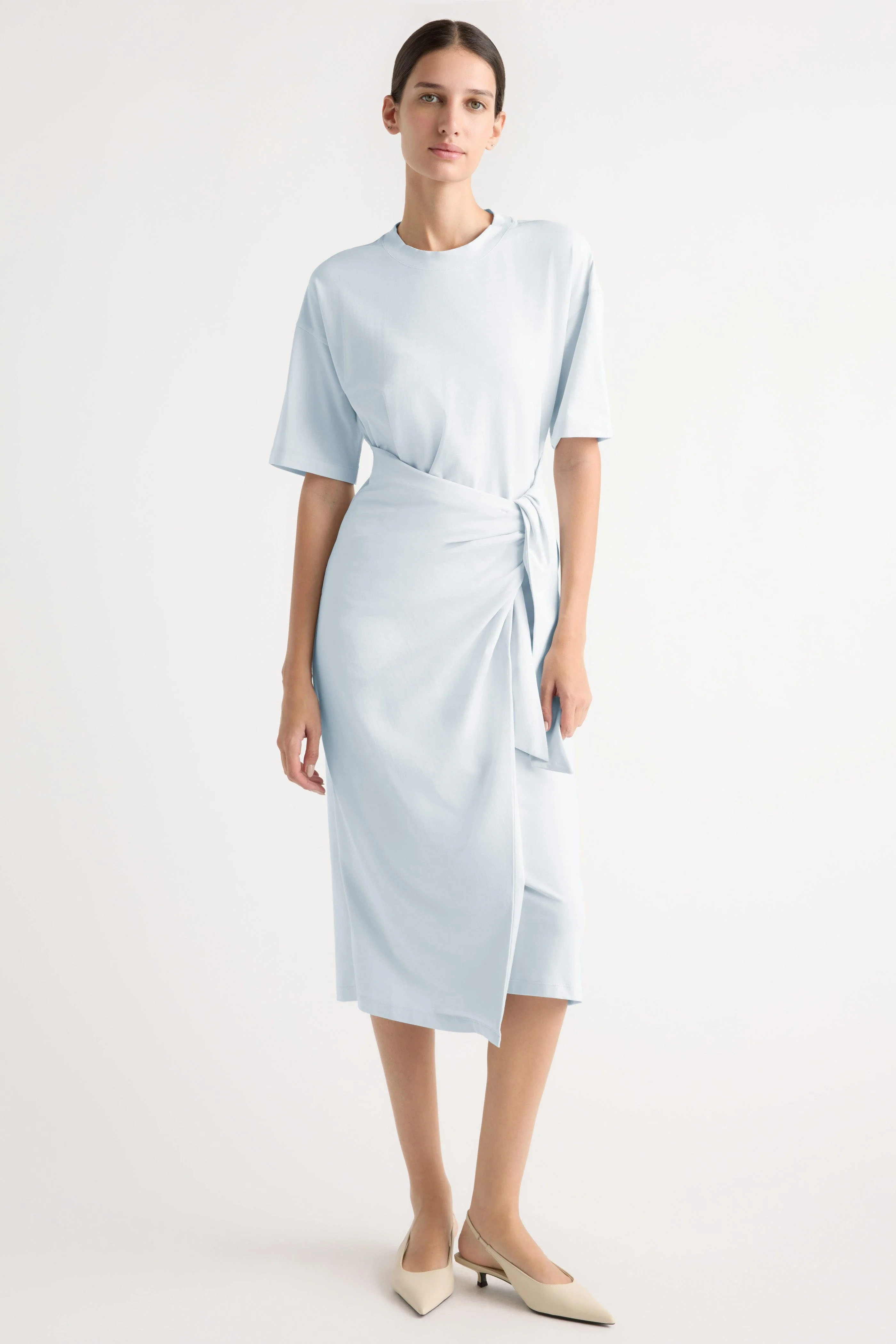 Noa Organic Cotton T-Shirt Wrap Dress - Image 4
