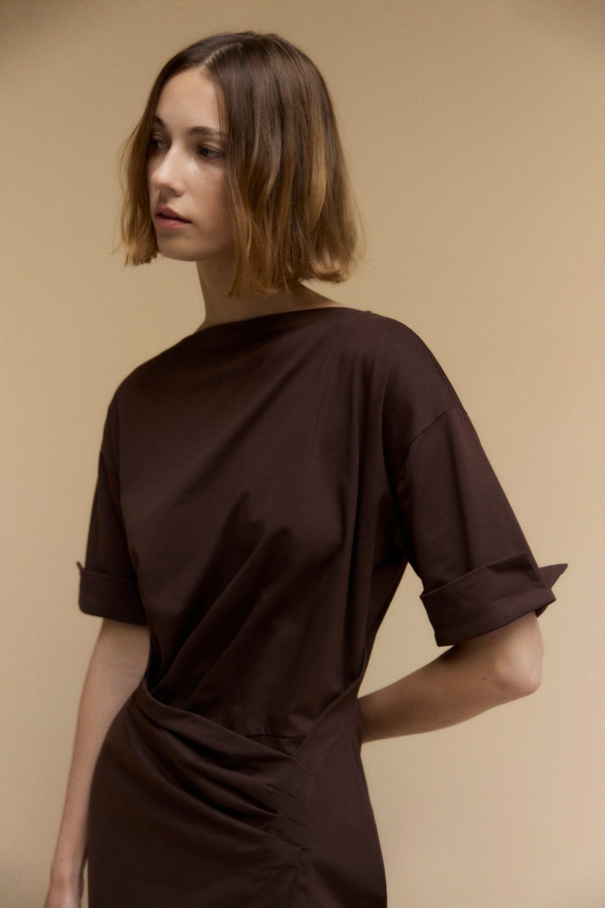 Noelle Asymmetric-Wrap Dress - Image 9